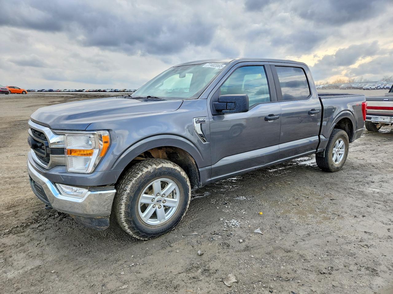 2021 Ford F150 Supercrew Gray vin: 1FTEW1EB4MKD66901