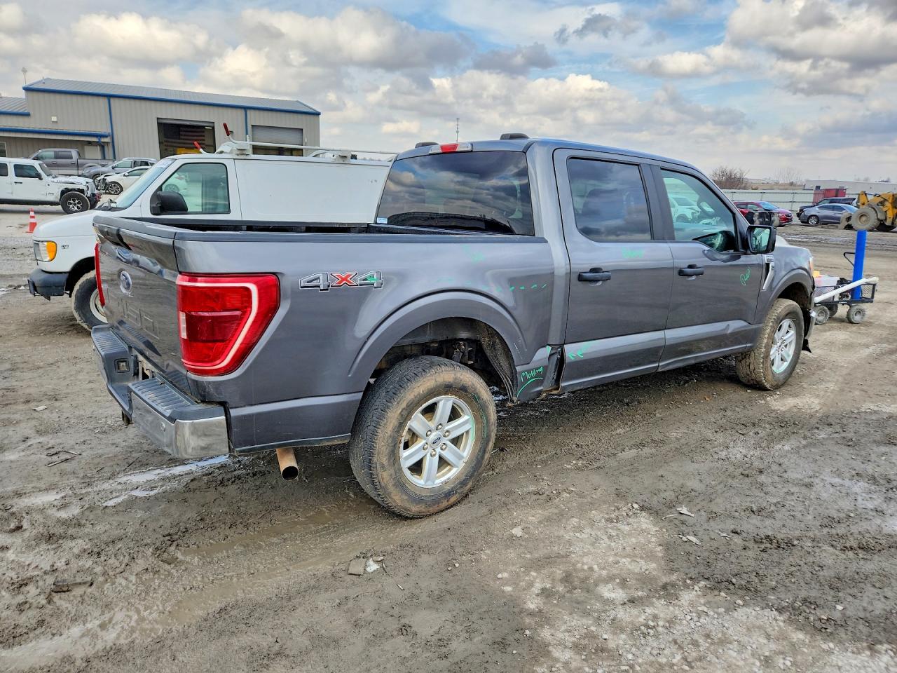 2021 Ford F150 Supercrew Gray vin: 1FTEW1EB4MKD66901