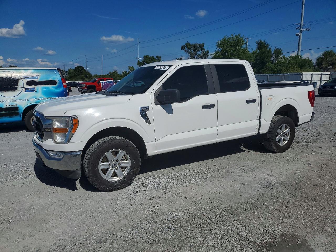 2022 Ford F150 Supercrew White vin: 1FTEW1EB4NFA51333