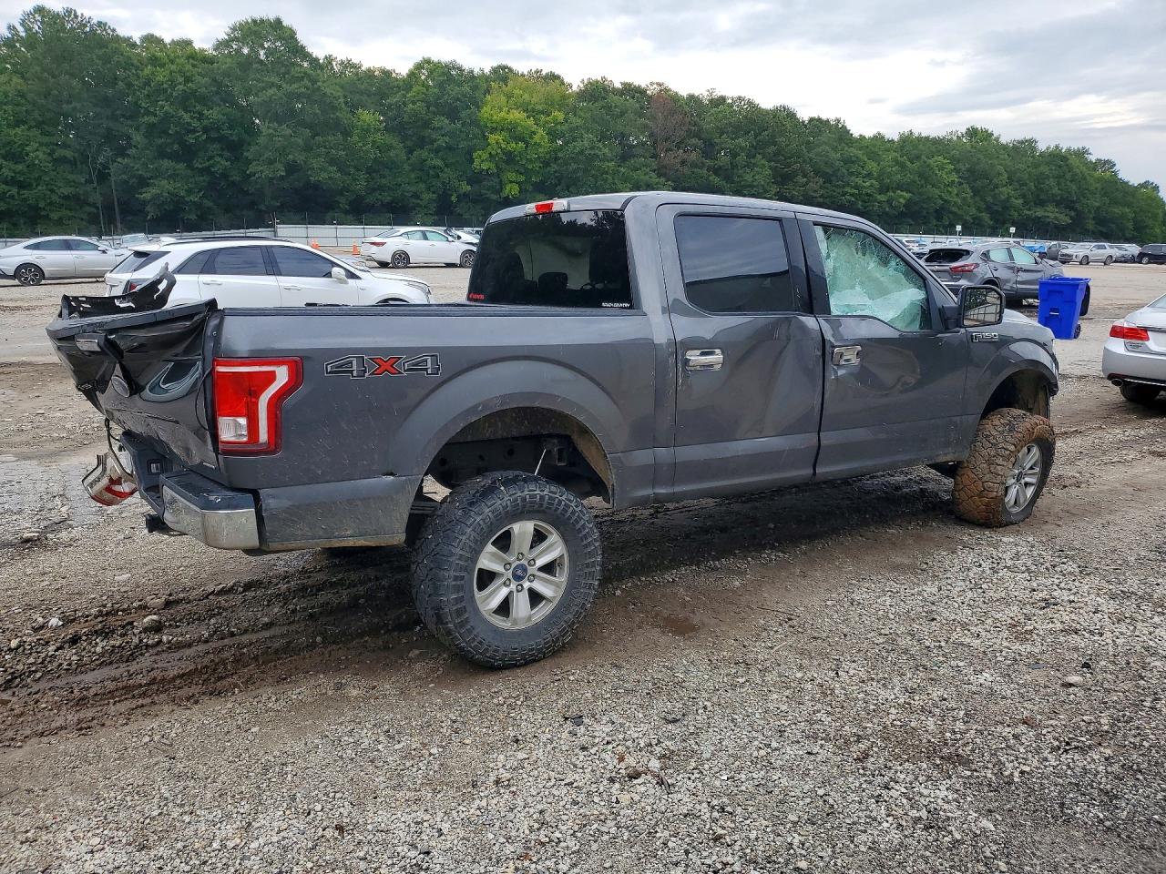 2015 Ford F150 Supercrew Gray vin: 1FTEW1EF0FFA16602