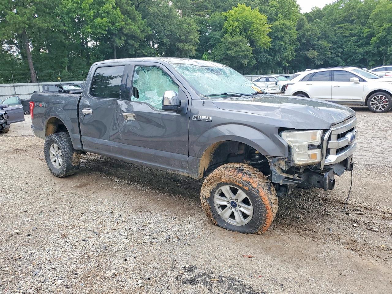 2015 Ford F150 Supercrew Gray vin: 1FTEW1EF0FFA16602