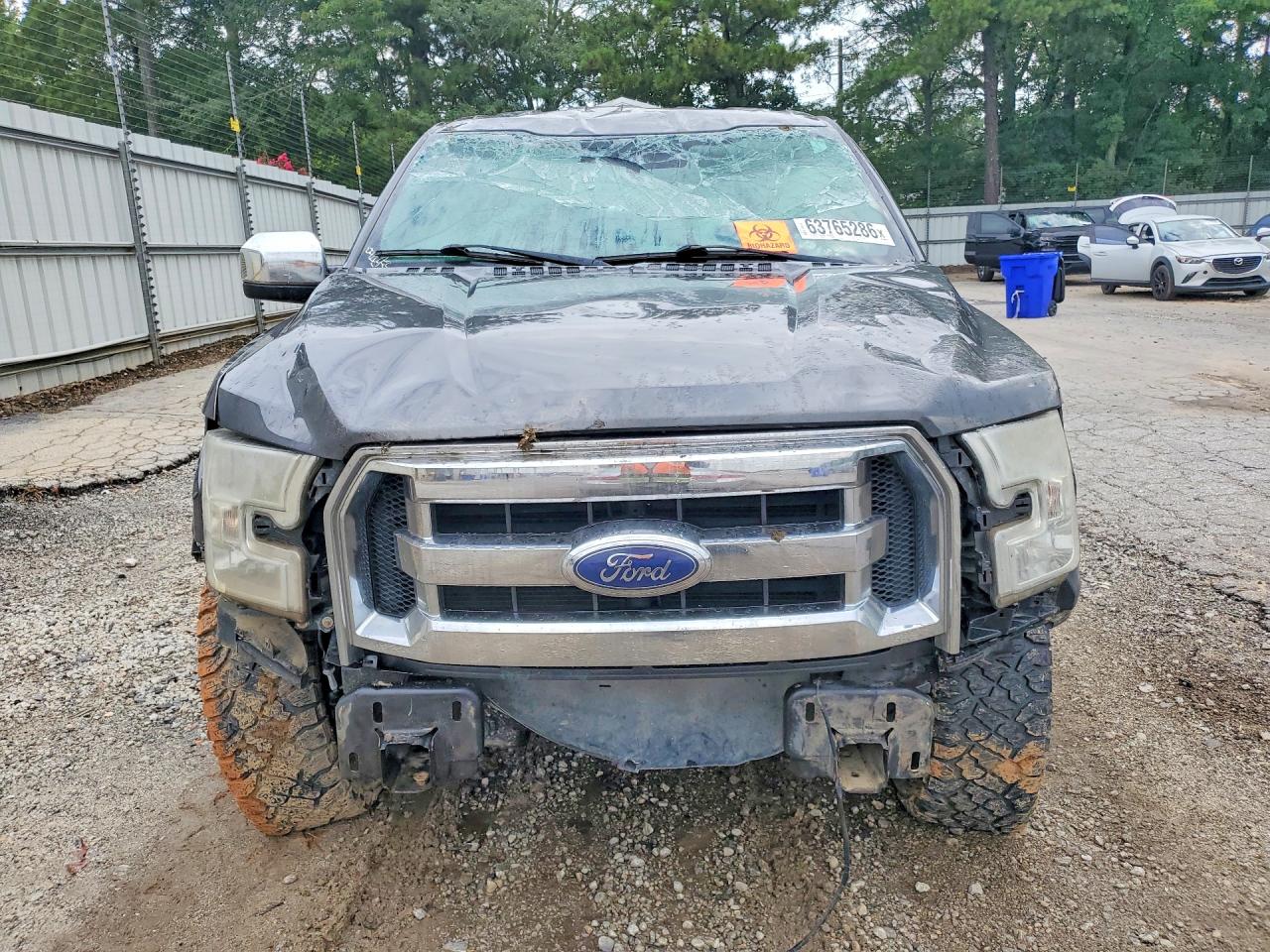 2015 Ford F150 Supercrew Gray vin: 1FTEW1EF0FFA16602