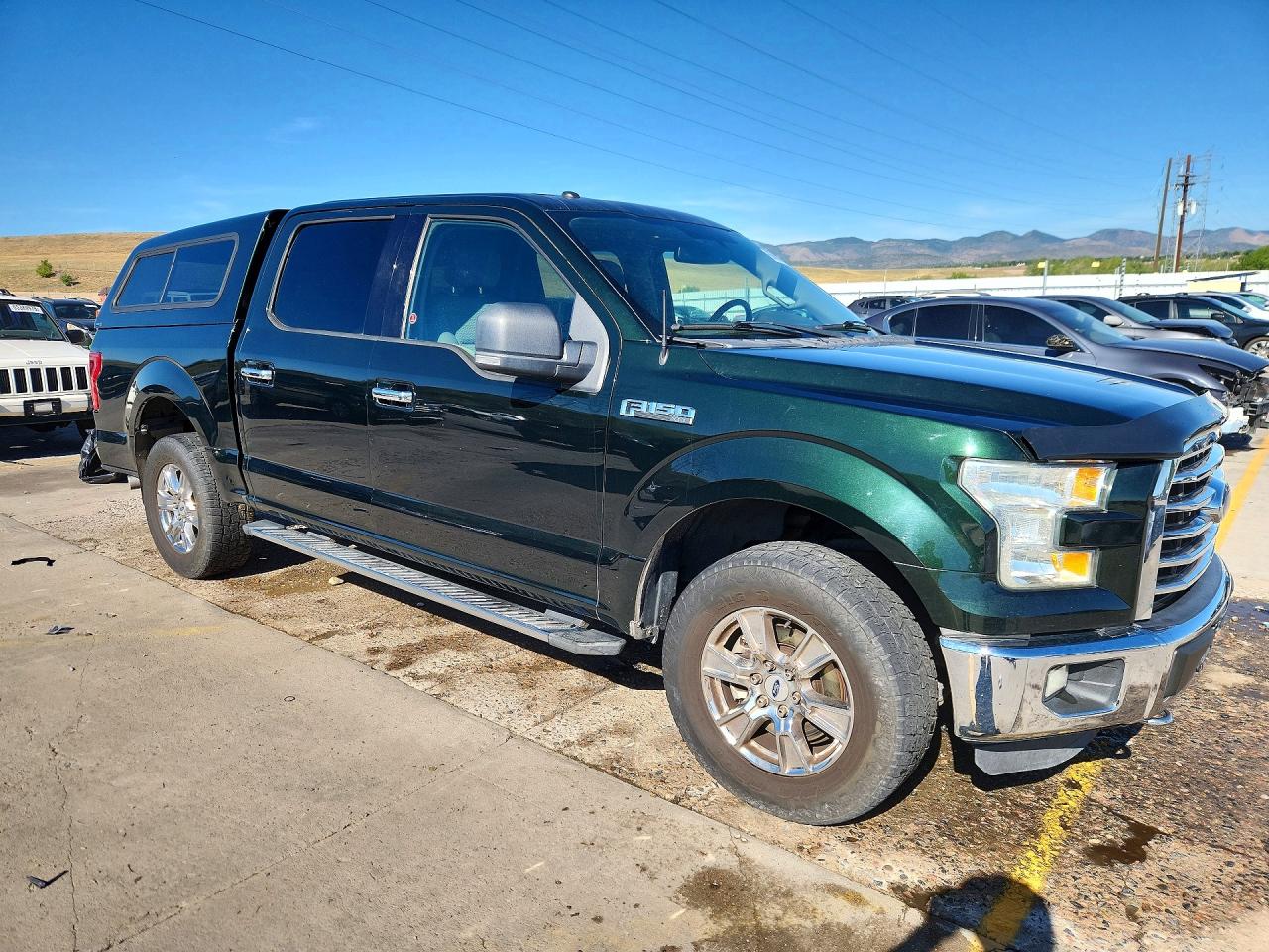 2015 Ford F150 Supercrew Green vin: 1FTEW1EF0FFA36090
