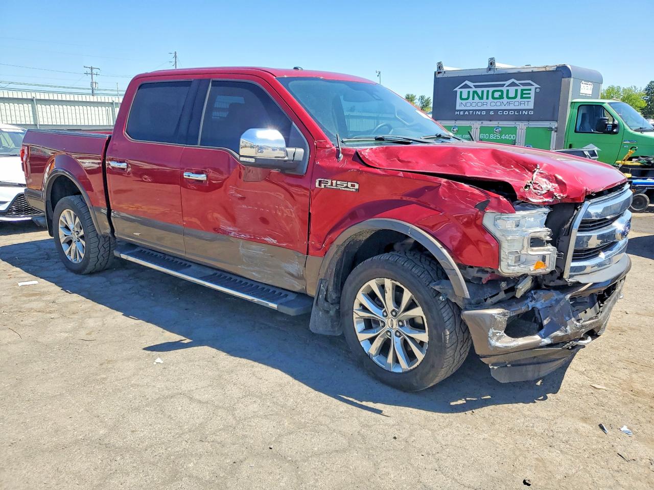2015 Ford F150 Supercrew Maroon vin: 1FTEW1EF0FFC12460