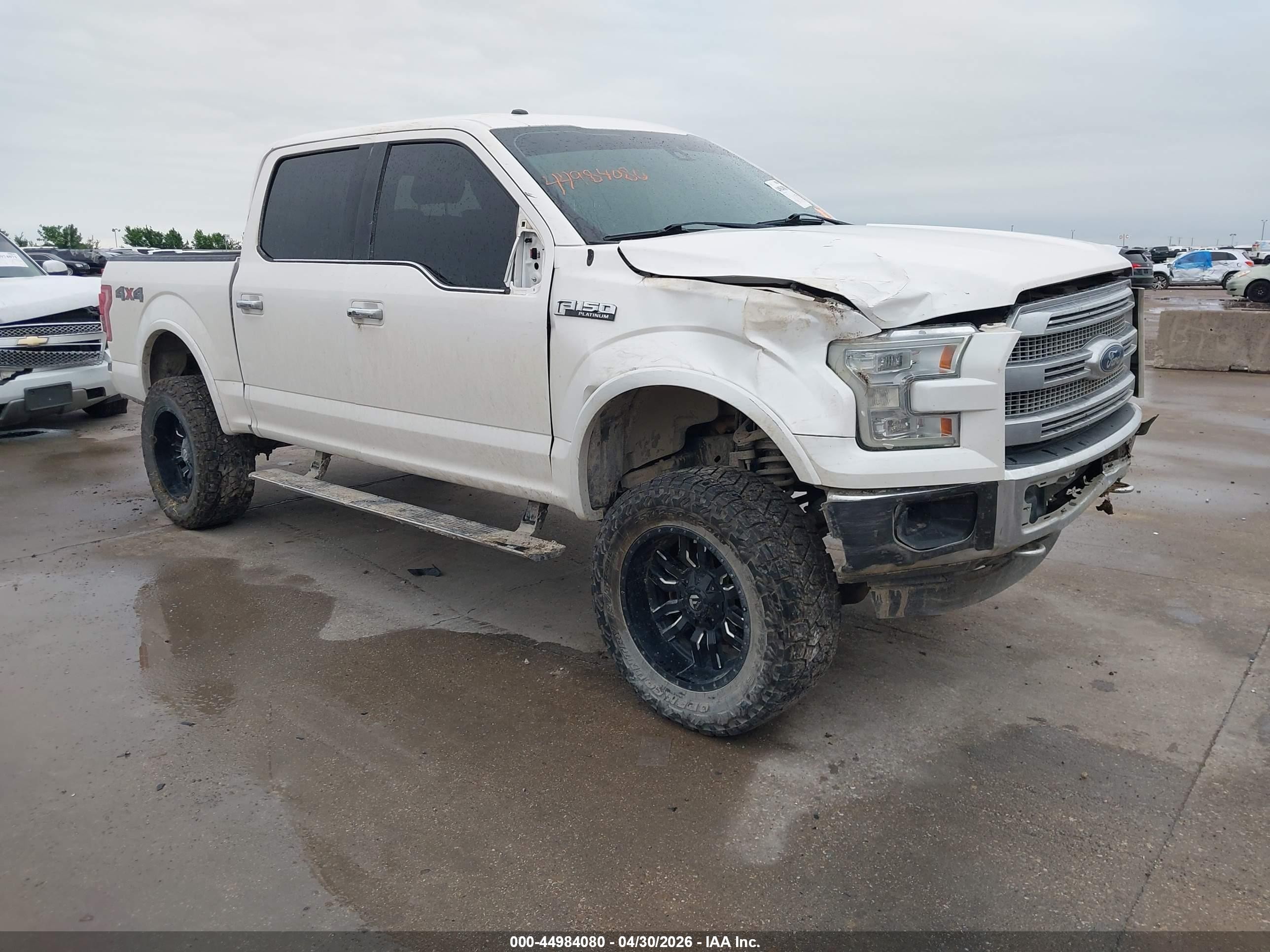 2015 Ford F-150 Platinum White vin: 1FTEW1EF0FFC58290