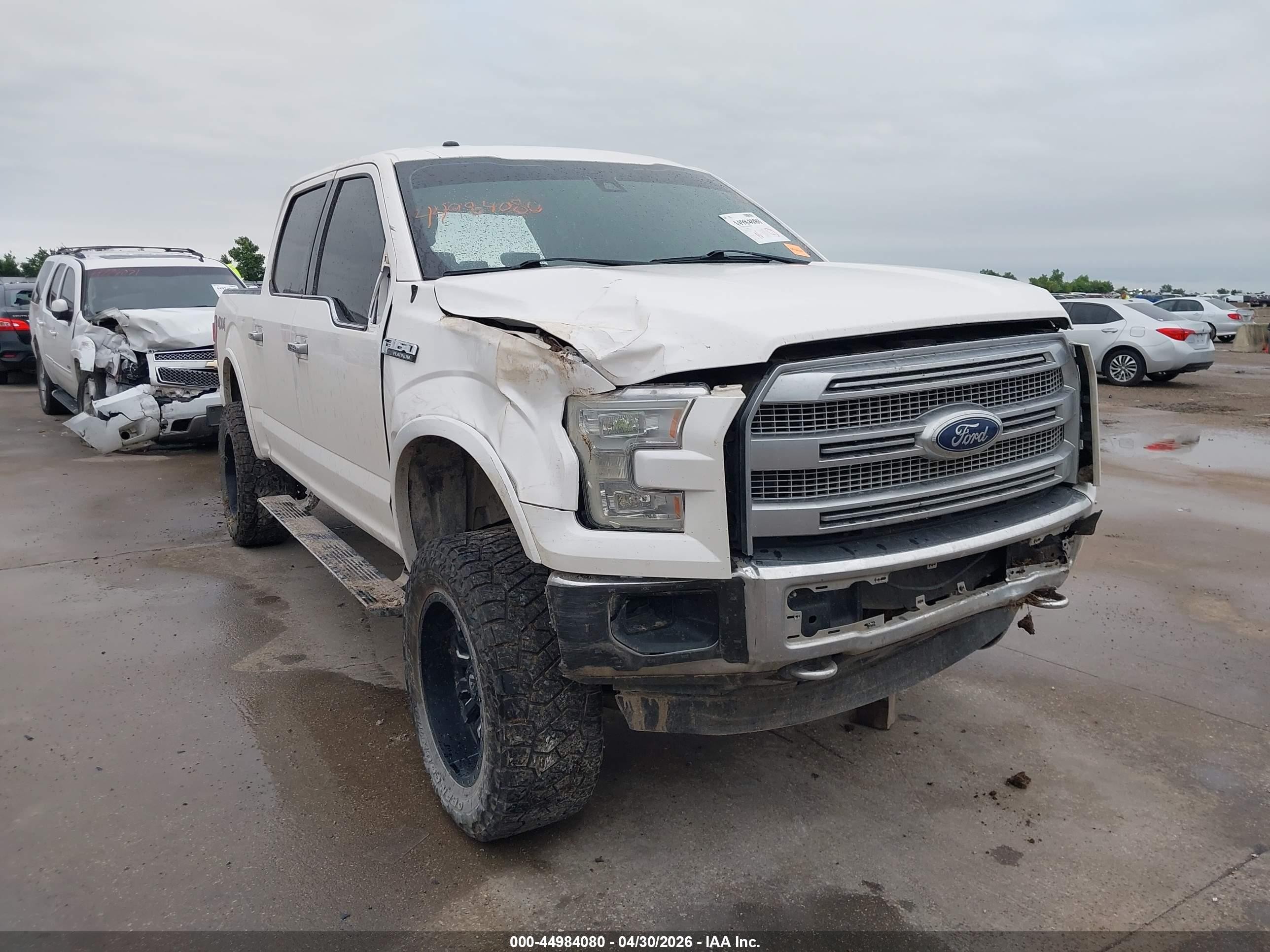 2015 Ford F-150 Platinum White vin: 1FTEW1EF0FFC58290