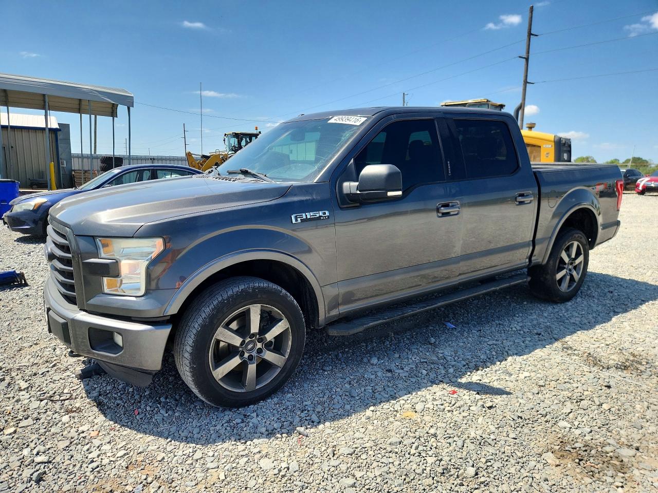 2015 Ford F150 Supercrew Серый vin: 1FTEW1EF0FFC68902