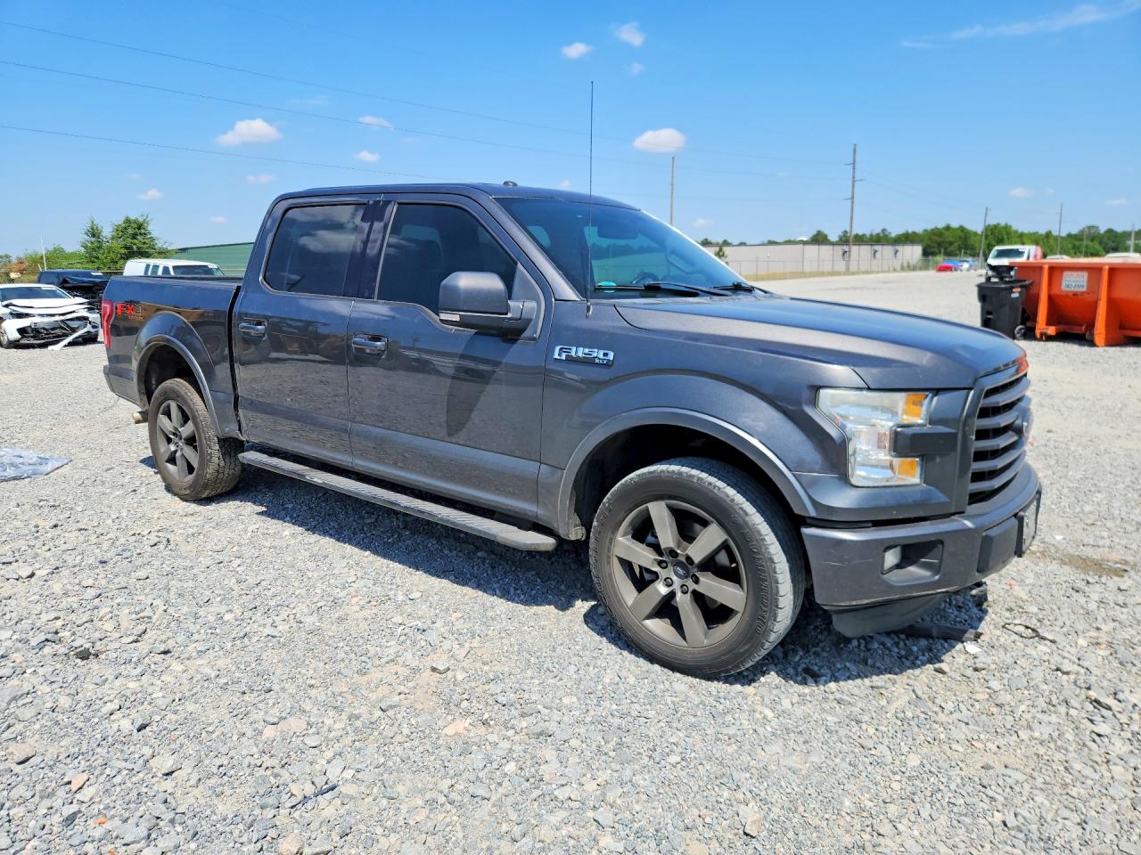 2015 Ford F150 Supercrew Gray vin: 1FTEW1EF0FFC68902