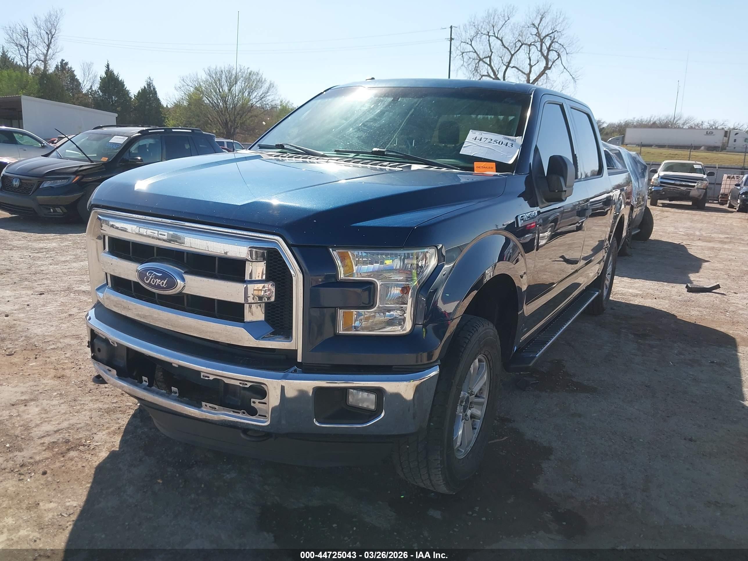 2015 Ford F-150 Xlt Blue vin: 1FTEW1EF0FKE71344