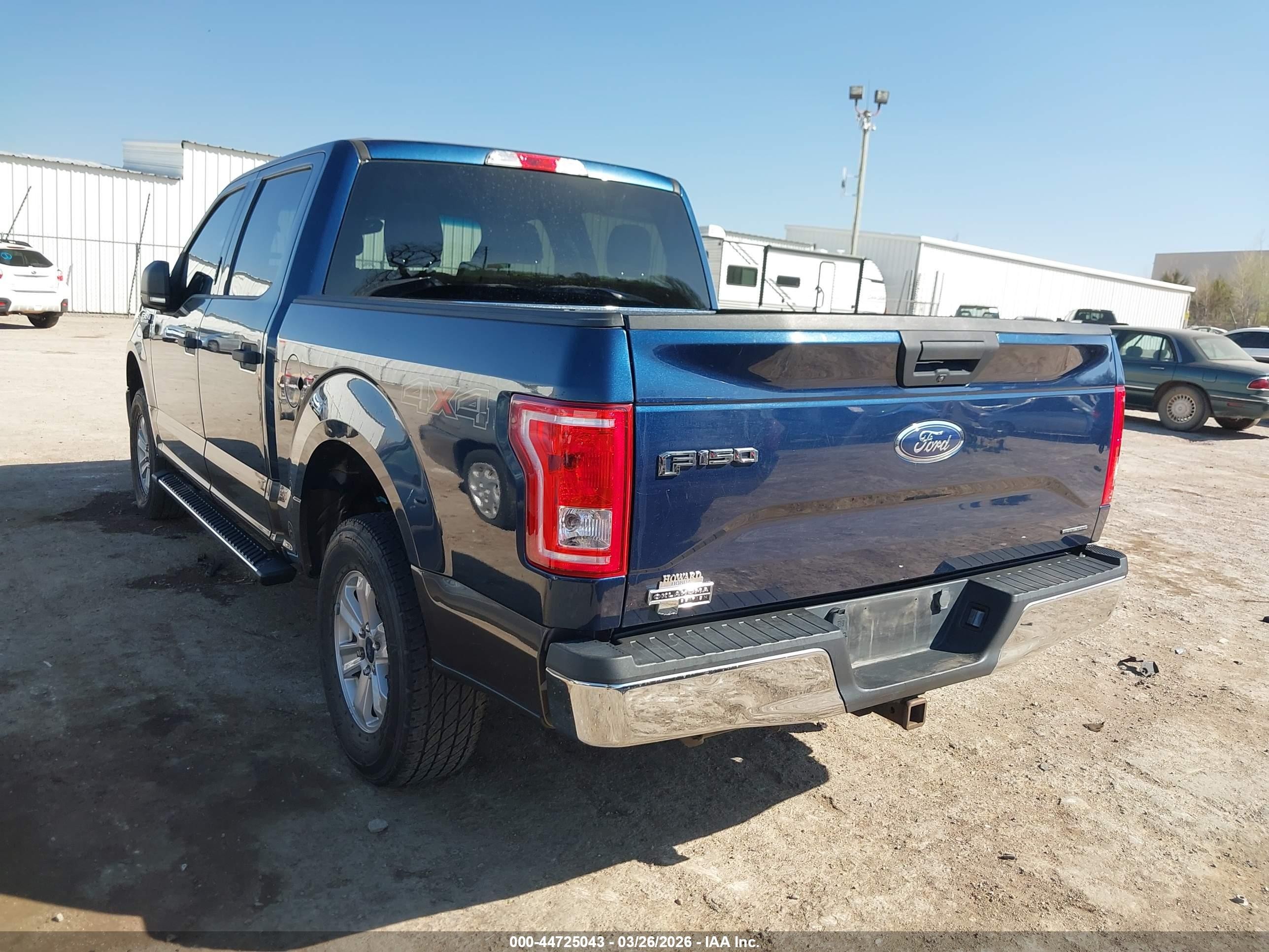 2015 Ford F-150 Xlt Blue vin: 1FTEW1EF0FKE71344