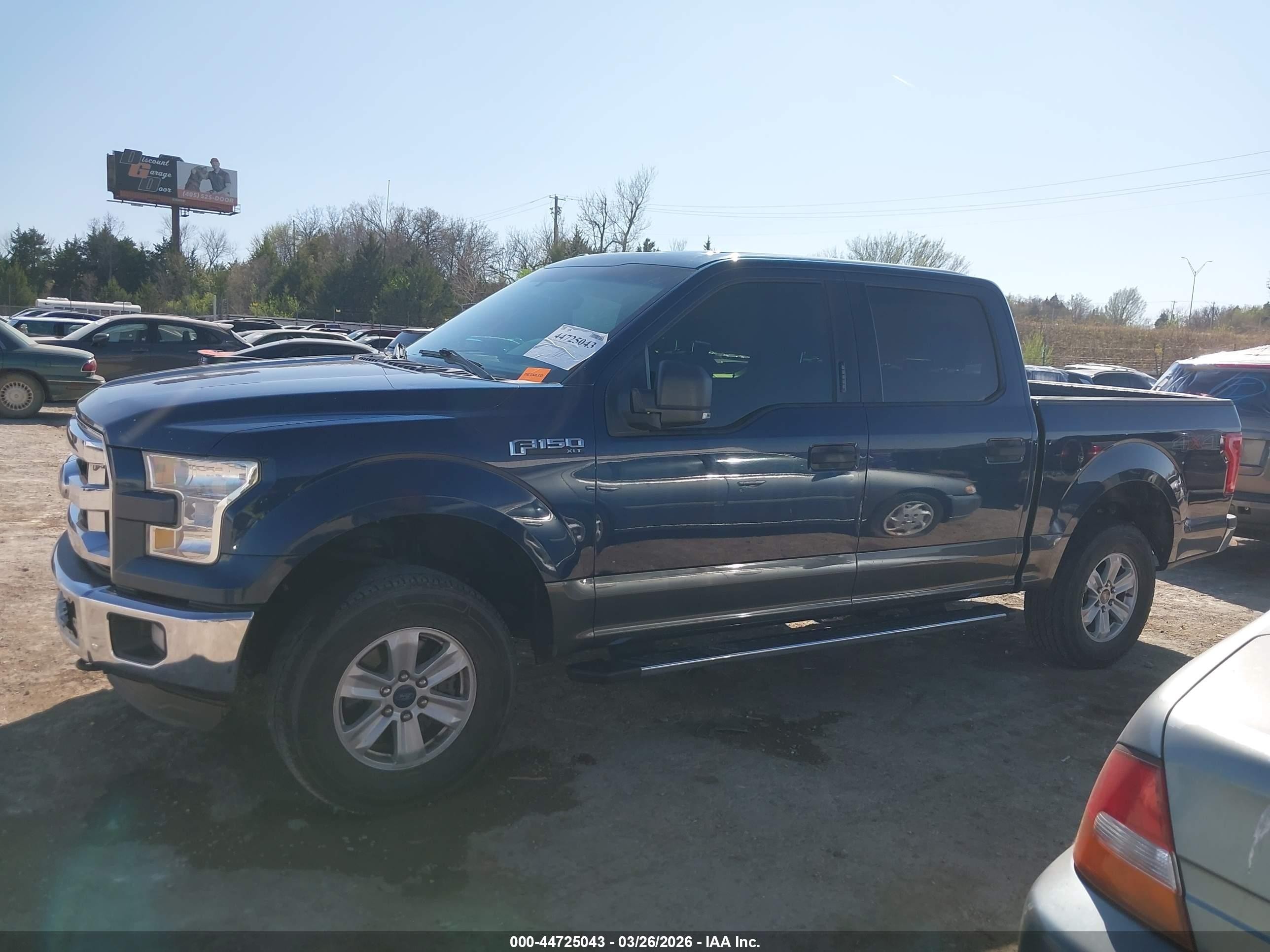 2015 Ford F-150 Xlt Blue vin: 1FTEW1EF0FKE71344