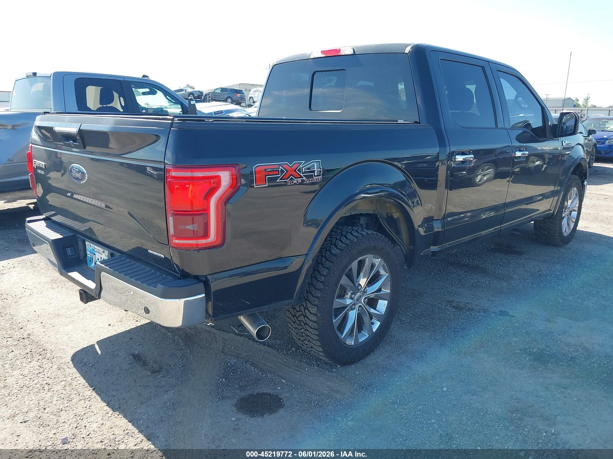 2015 Ford F-150 Lariat Black vin: 1FTEW1EF0FKE85096