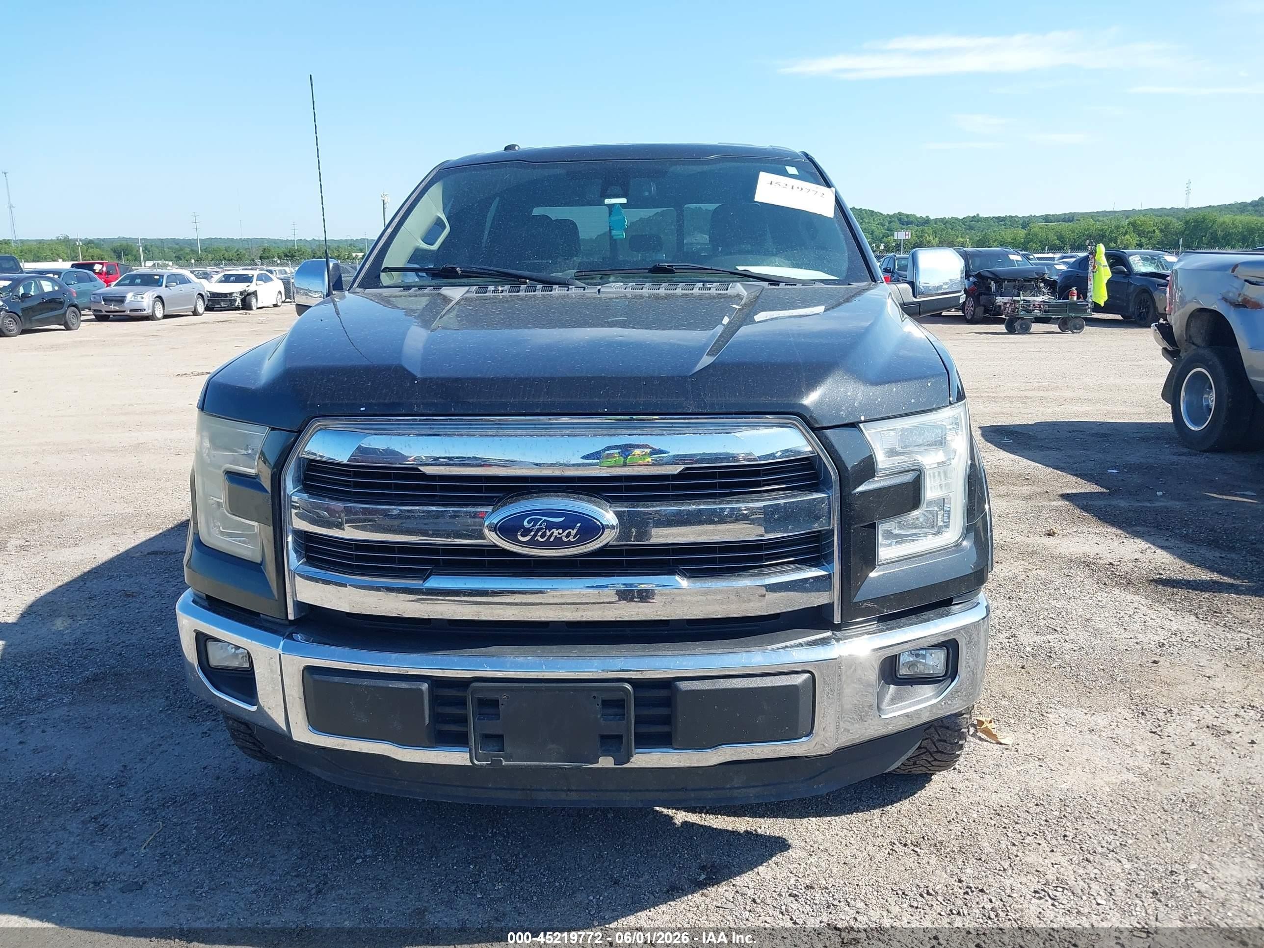 2015 Ford F-150 Lariat Black vin: 1FTEW1EF0FKE85096