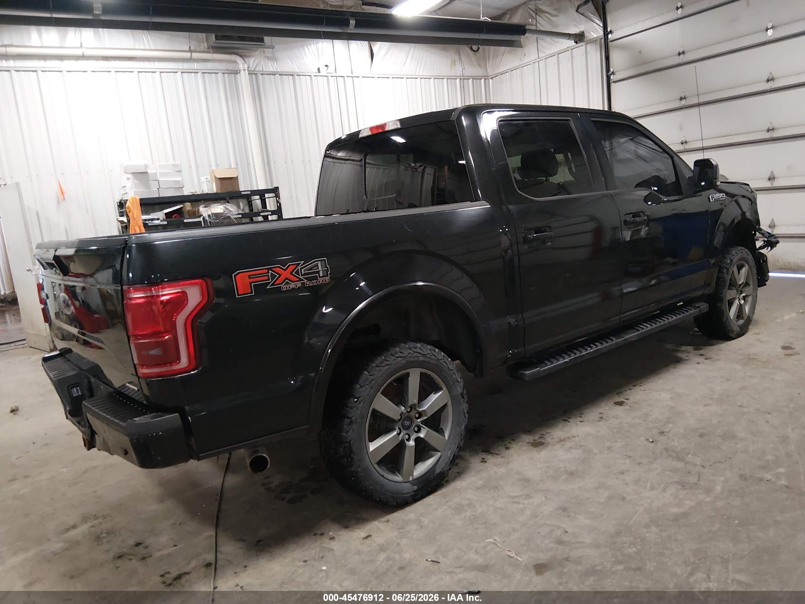 2015 Ford F-150 Lariat Черный vin: 1FTEW1EF1FFA05981
