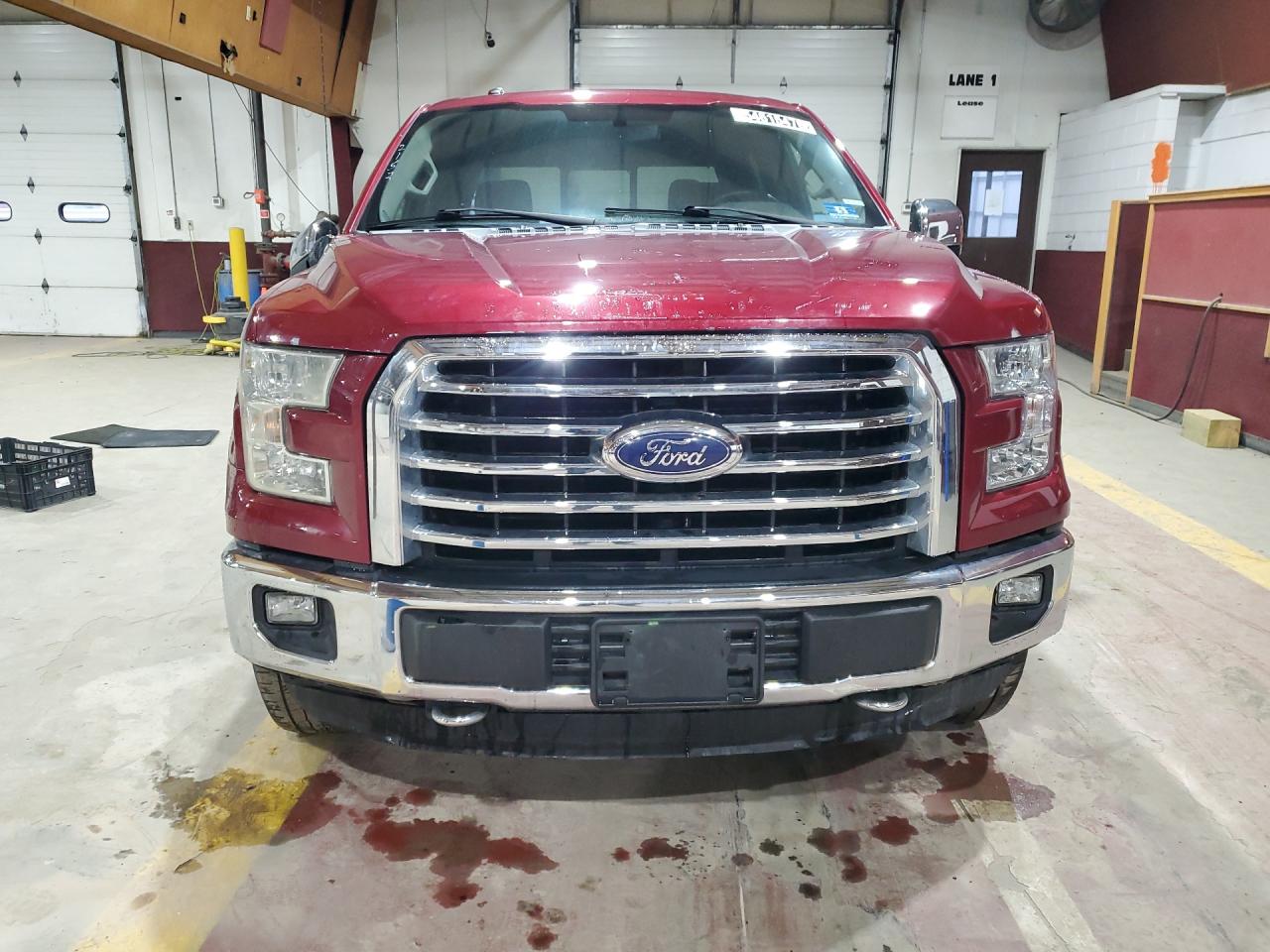 2015 Ford F150 Supercrew Red vin: 1FTEW1EF1FFA22800 Damage: Hood, Chipped, 4