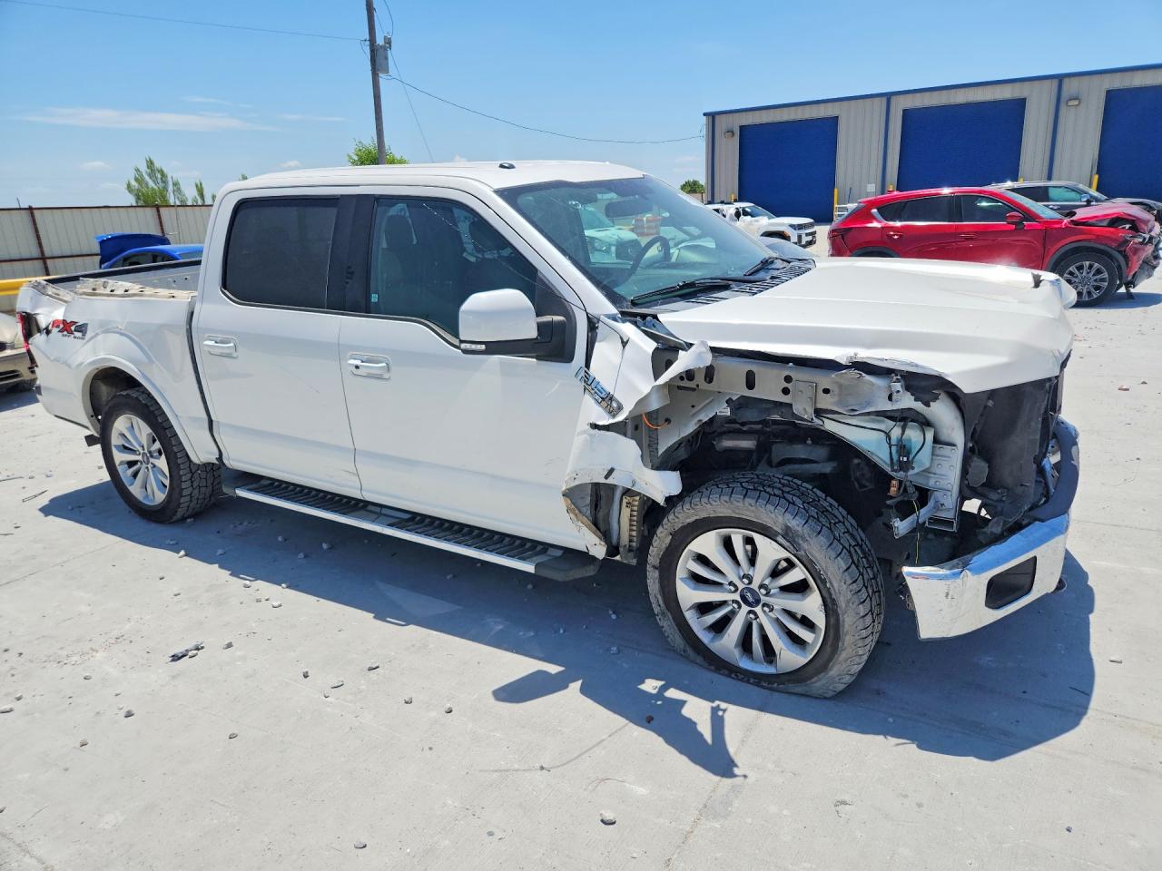 2015 Ford F150 Supercrew White vin: 1FTEW1EF1FFA28998