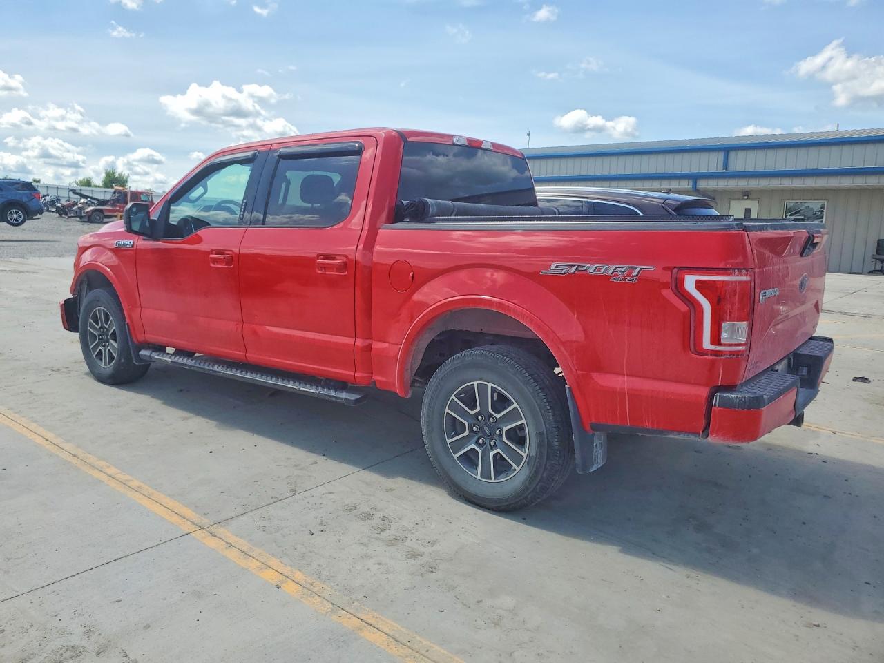 2015 Ford F150 Supercrew Red vin: 1FTEW1EF1FFB46971