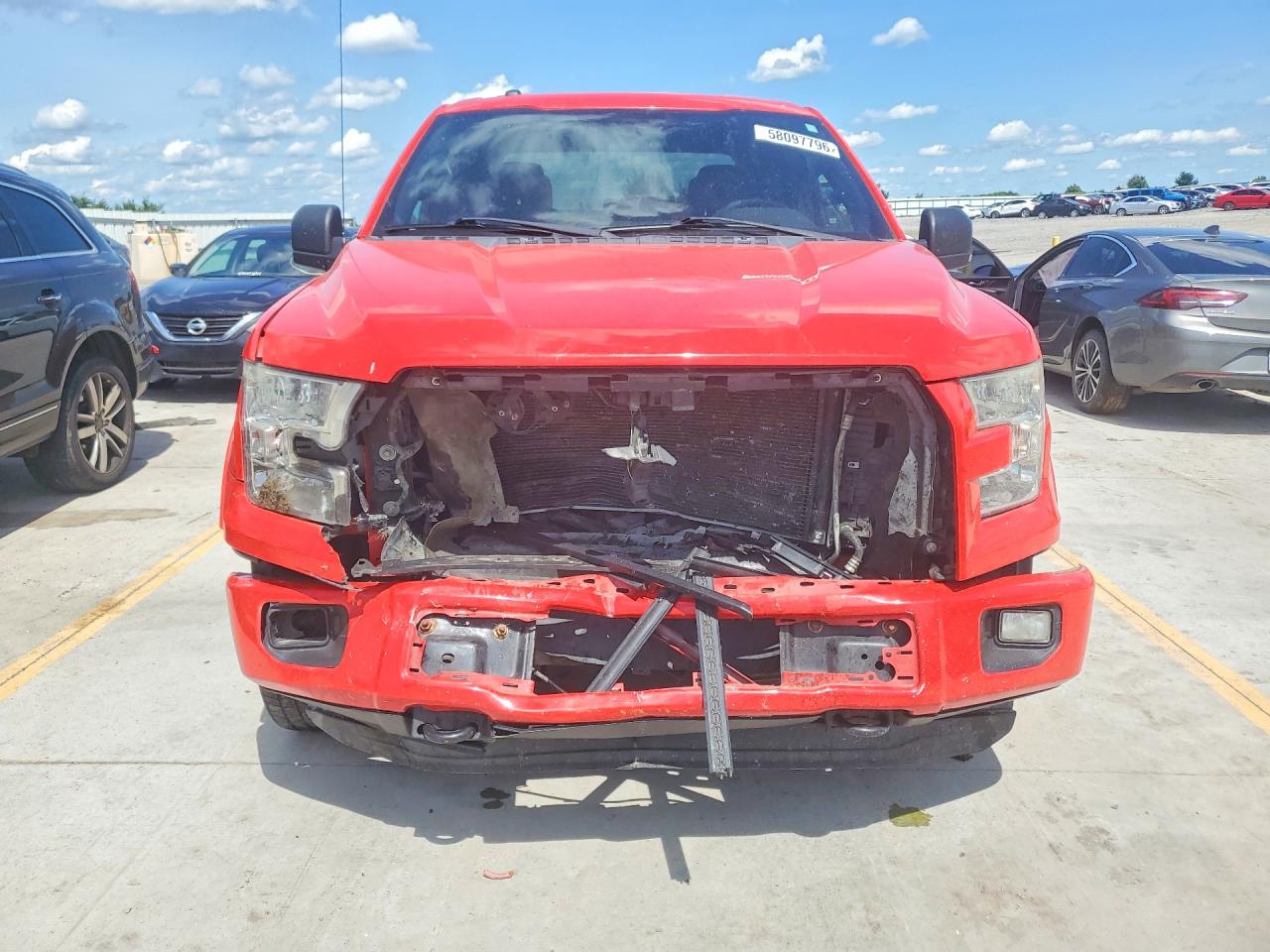 2015 Ford F150 Supercrew Red vin: 1FTEW1EF1FFB46971