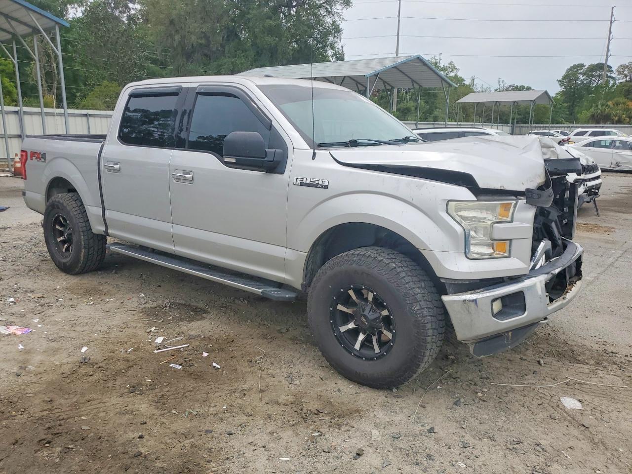 2015 Ford F150 Supercrew Silver vin: 1FTEW1EF1FFC84252