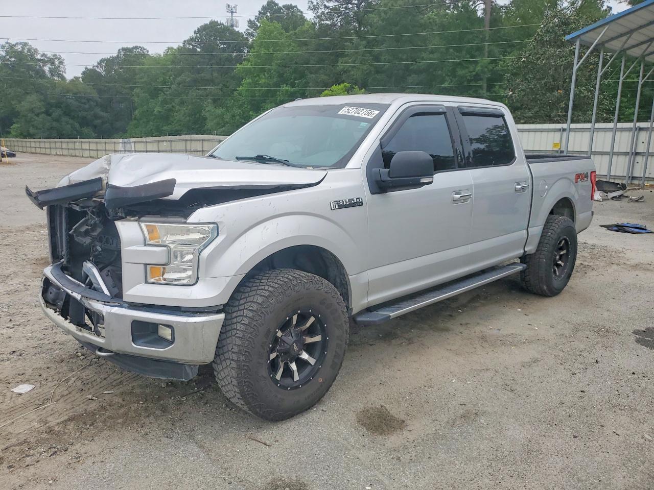 2015 Ford F150 Supercrew Silver vin: 1FTEW1EF1FFC84252