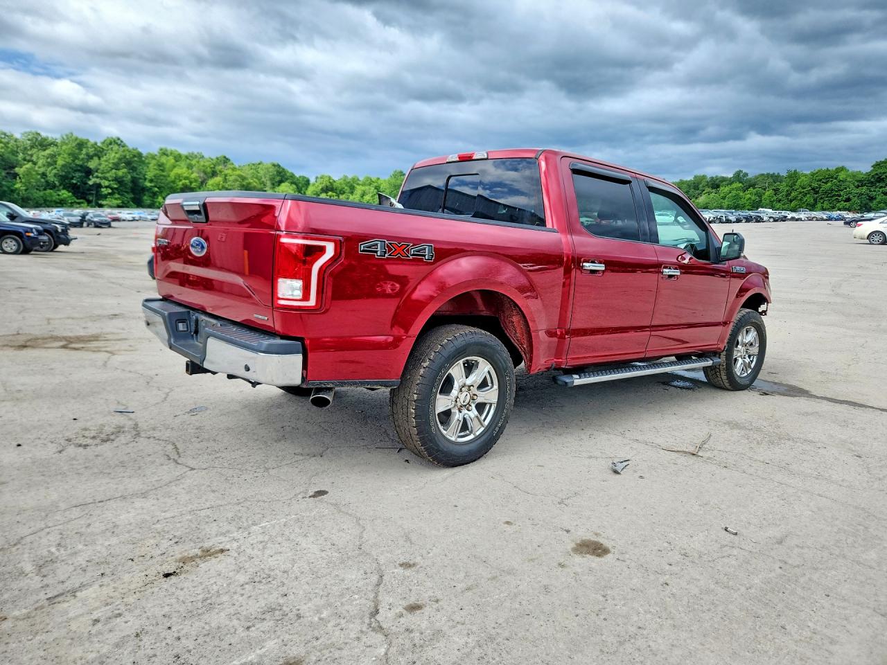 2015 Ford F150 Supercrew Бордовый vin: 1FTEW1EF1FFC92254