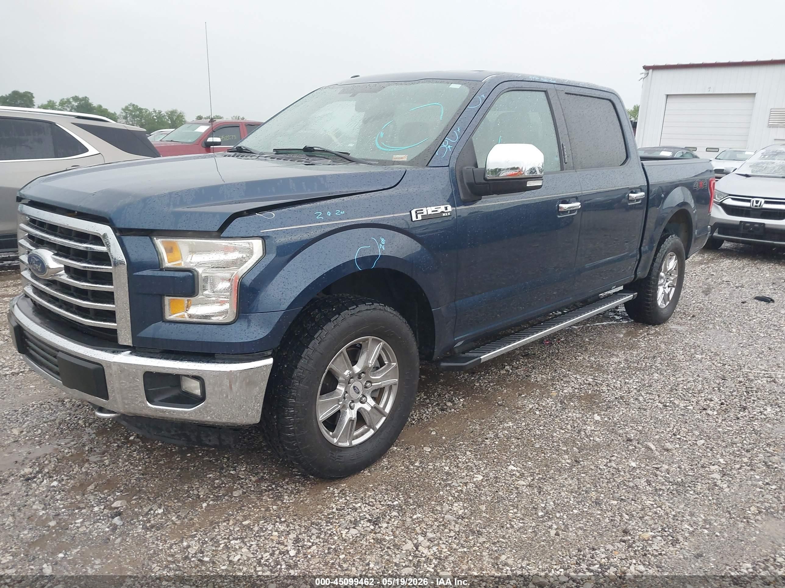 2015 Ford F-150 Xlt Blue vin: 1FTEW1EF1FKD32971