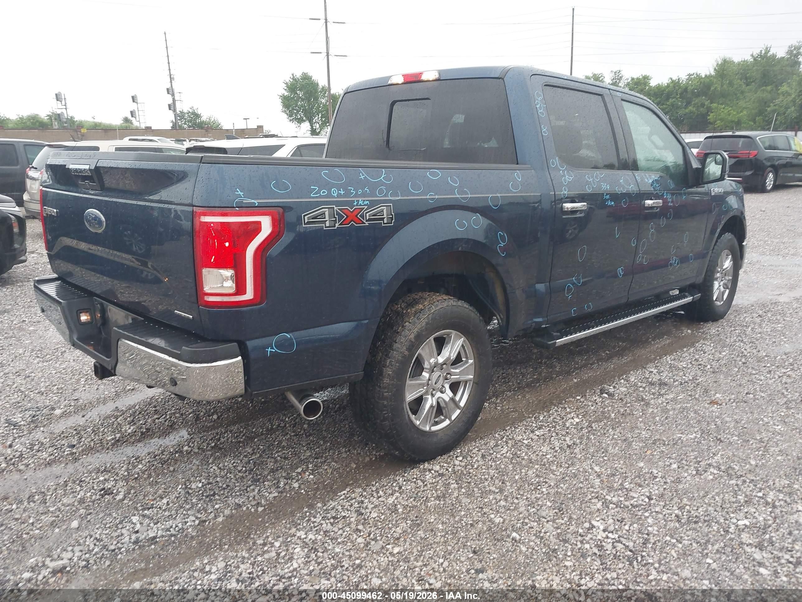 2015 Ford F-150 Xlt Blue vin: 1FTEW1EF1FKD32971