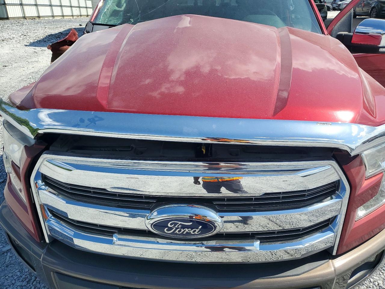 2015 Ford F150 Supercrew Red vin: 1FTEW1EF1FKD46465
