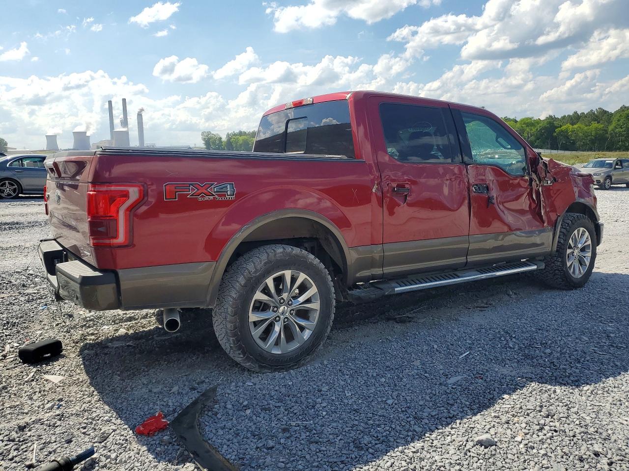 2015 Ford F150 Supercrew Red vin: 1FTEW1EF1FKD46465