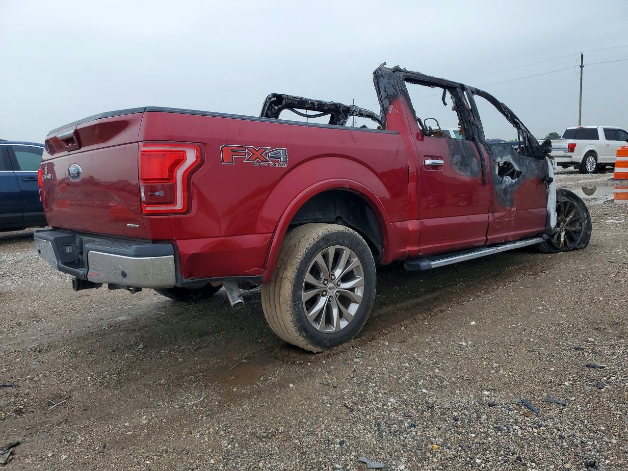 2015 Ford F150 Supercrew Red vin: 1FTEW1EF1FKD47390