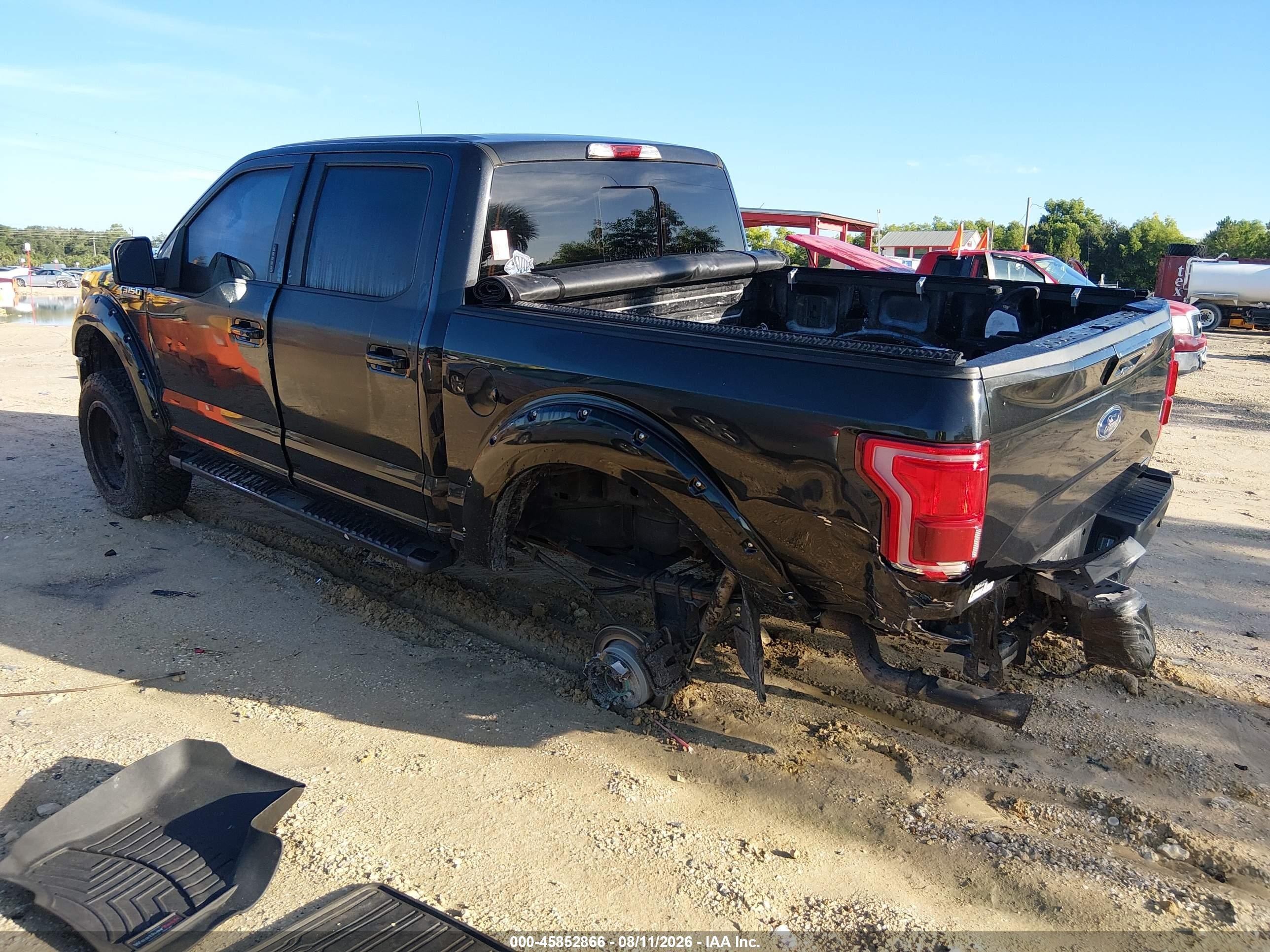 2015 Ford F-150 Lariat Black vin: 1FTEW1EF1FKD63766