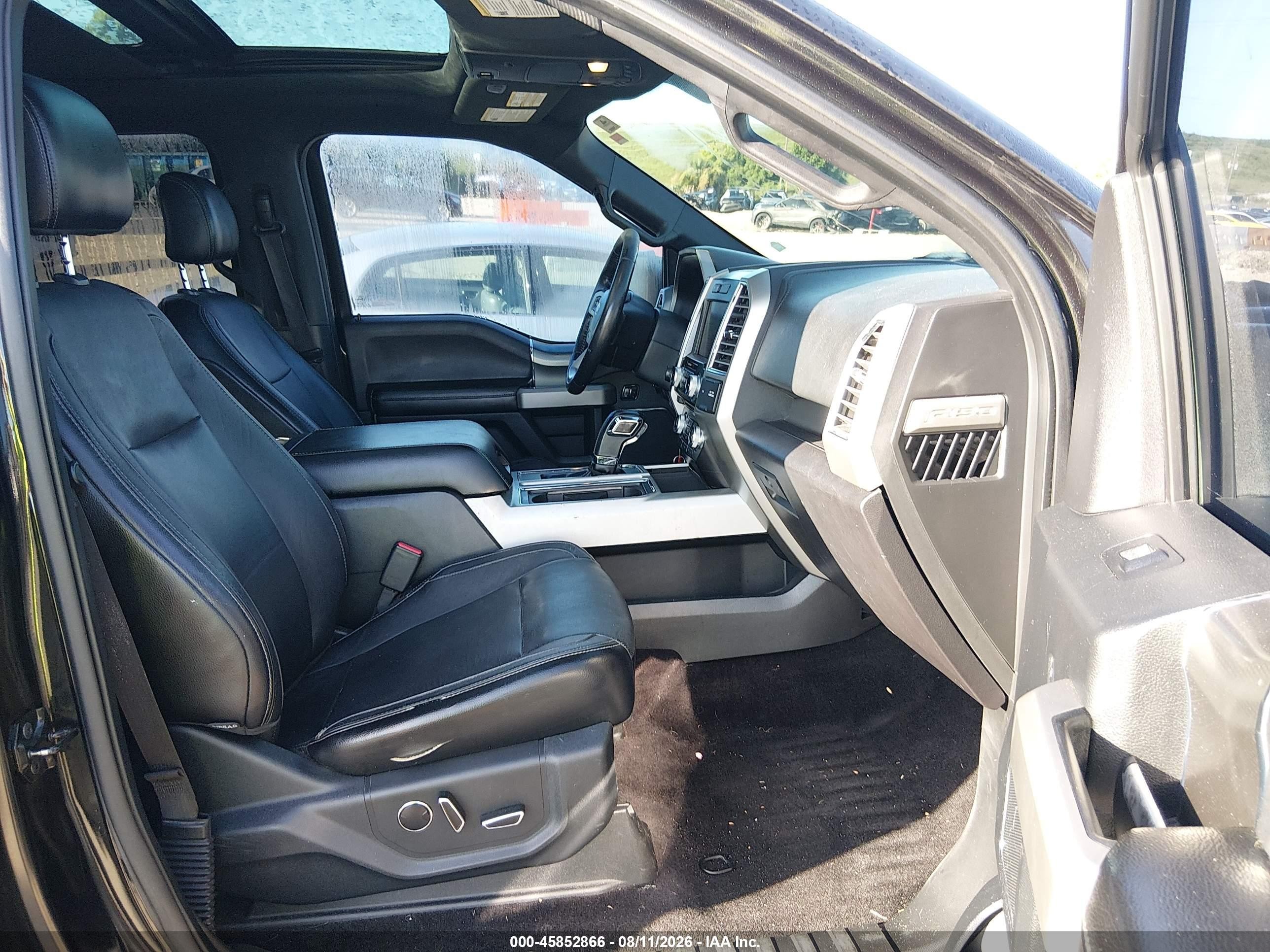 2015 Ford F-150 Lariat Black vin: 1FTEW1EF1FKD63766