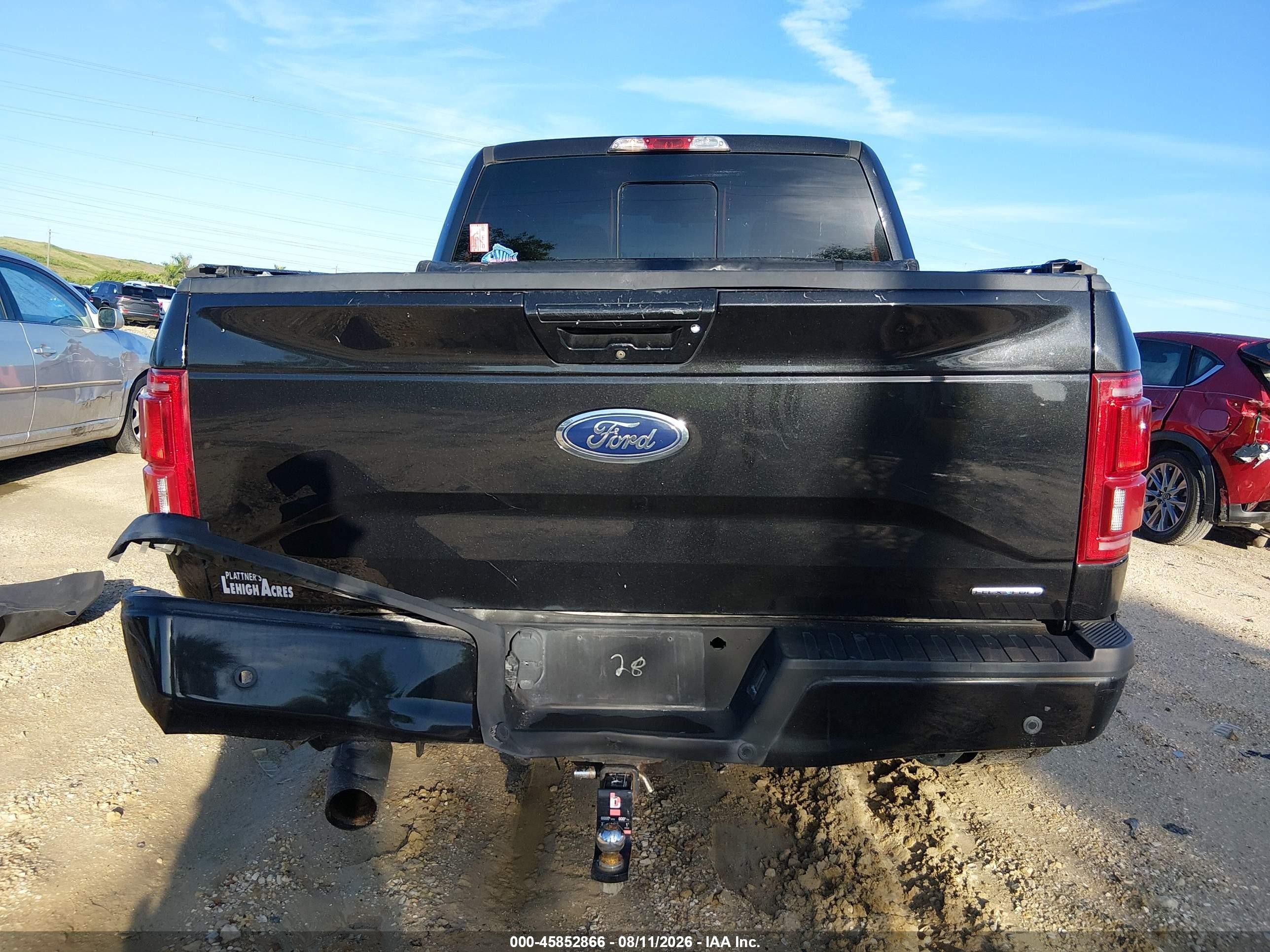 2015 Ford F-150 Lariat Black vin: 1FTEW1EF1FKD63766