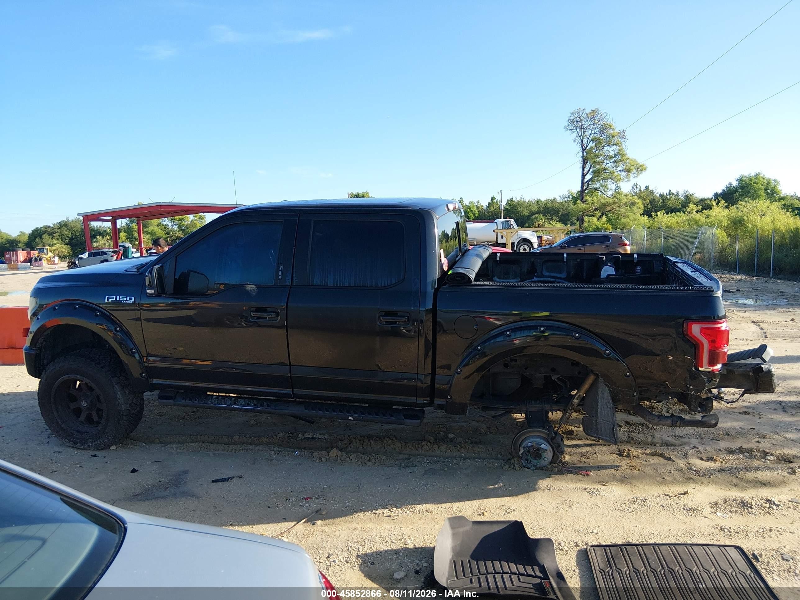 2015 Ford F-150 Lariat Black vin: 1FTEW1EF1FKD63766