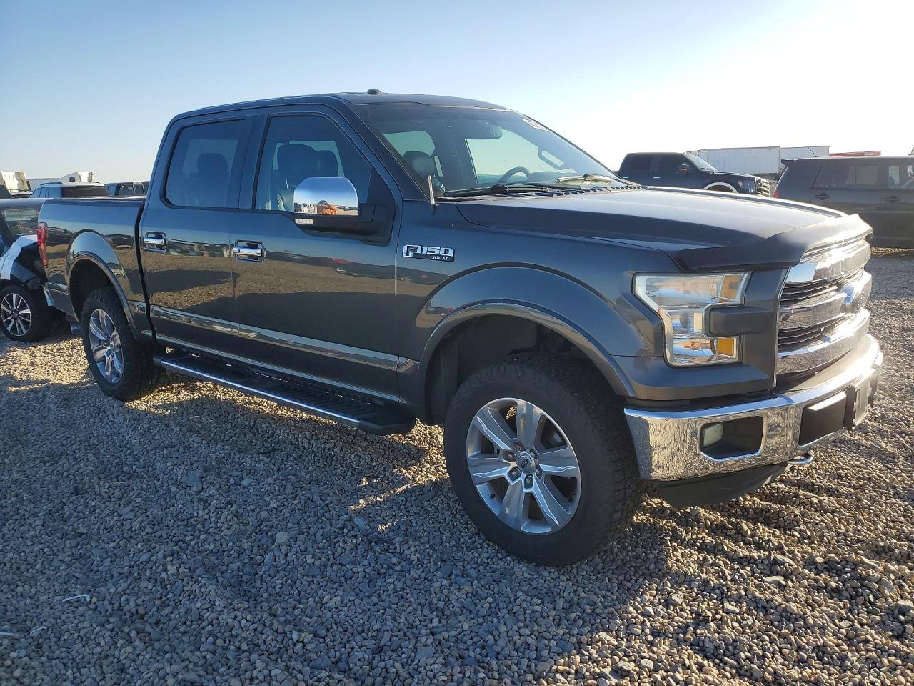 2015 Ford F150 Supercrew Gray vin: 1FTEW1EF1FKE03487