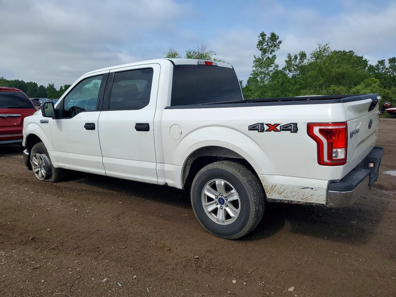 2016 Ford F150 Supercrew White vin: 1FTEW1EF1GFB54845