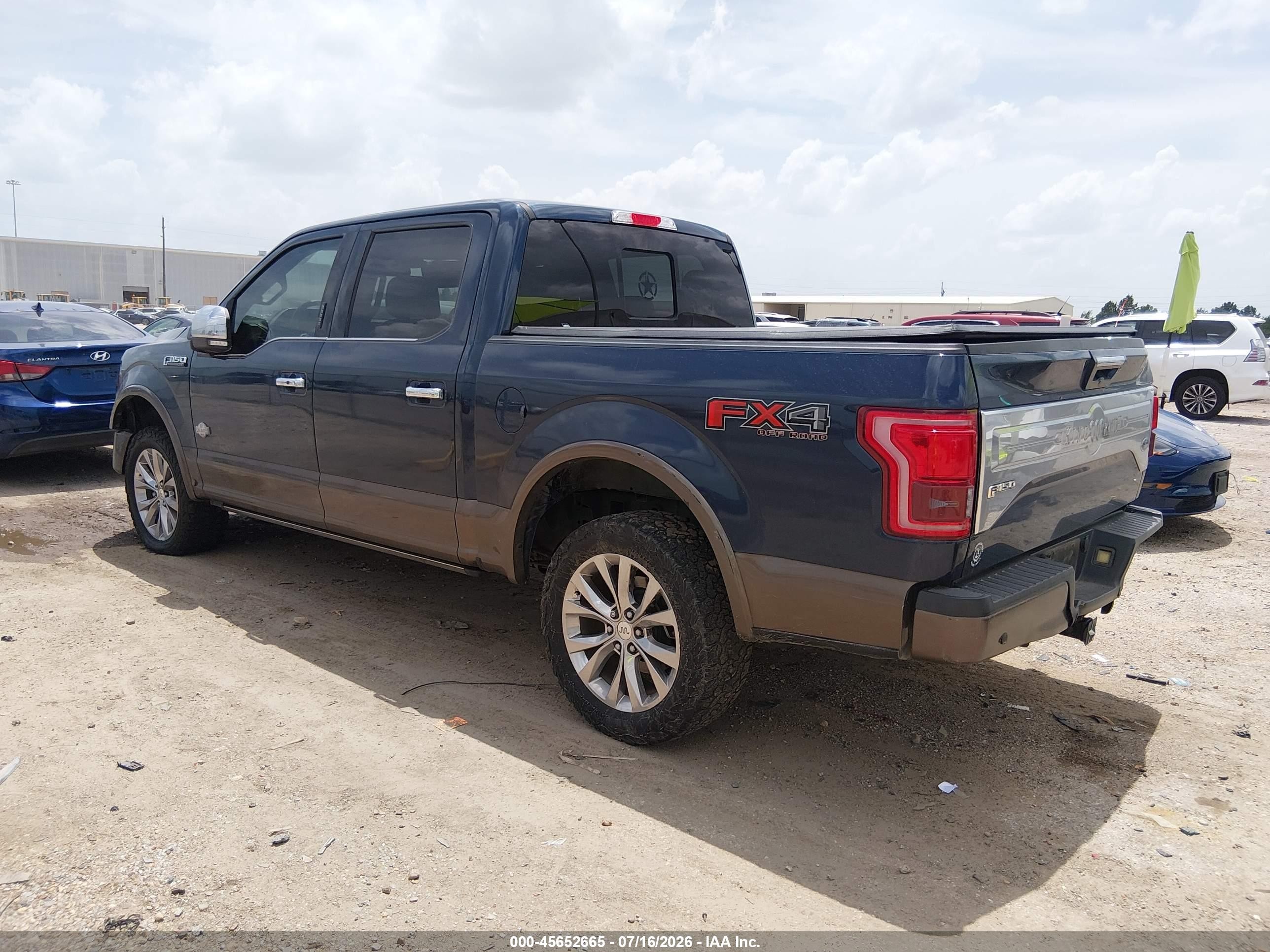 2017 Ford F-150 King Ranch Blue vin: 1FTEW1EF1HFA09757