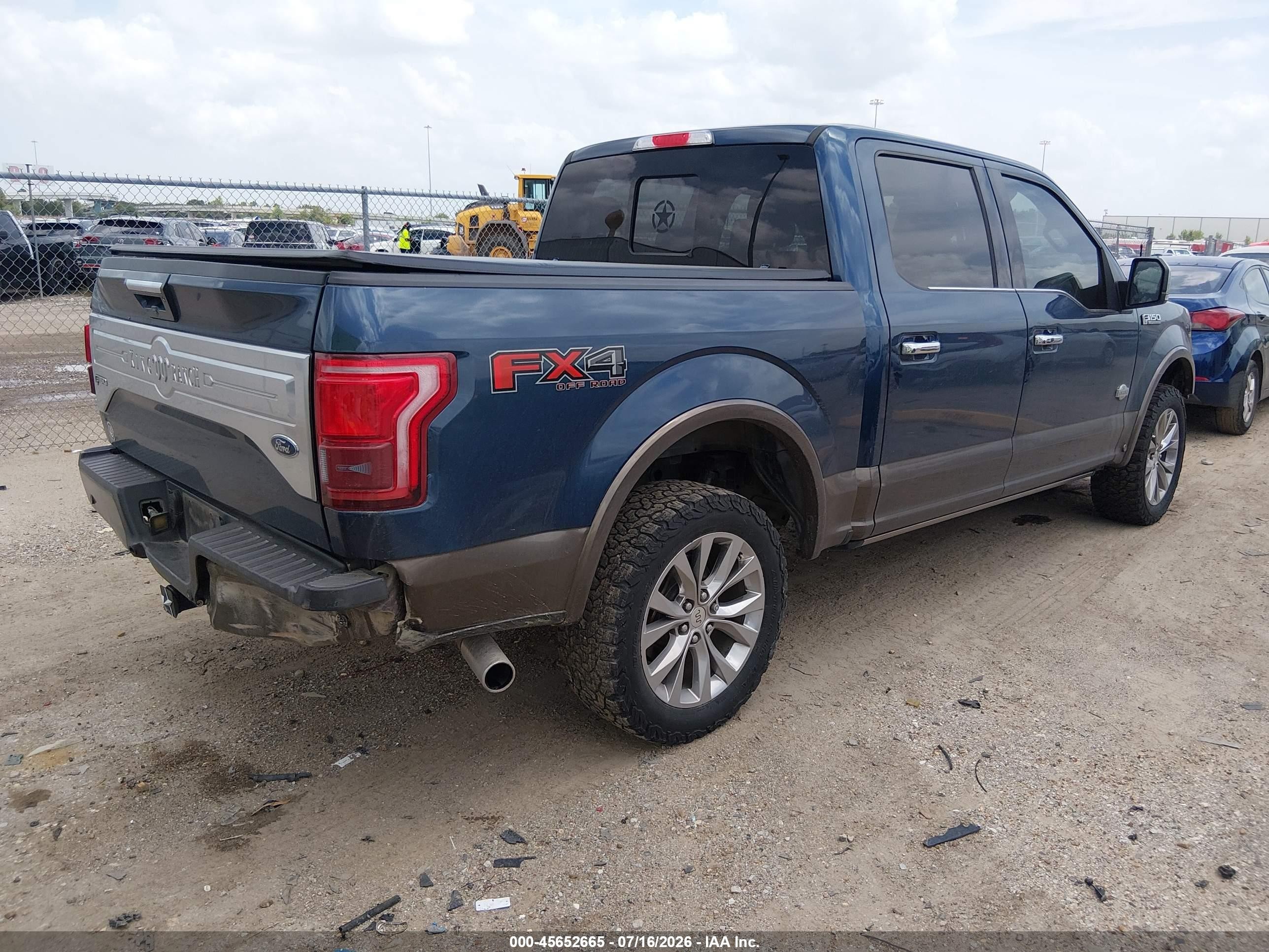2017 Ford F-150 King Ranch Blue vin: 1FTEW1EF1HFA09757