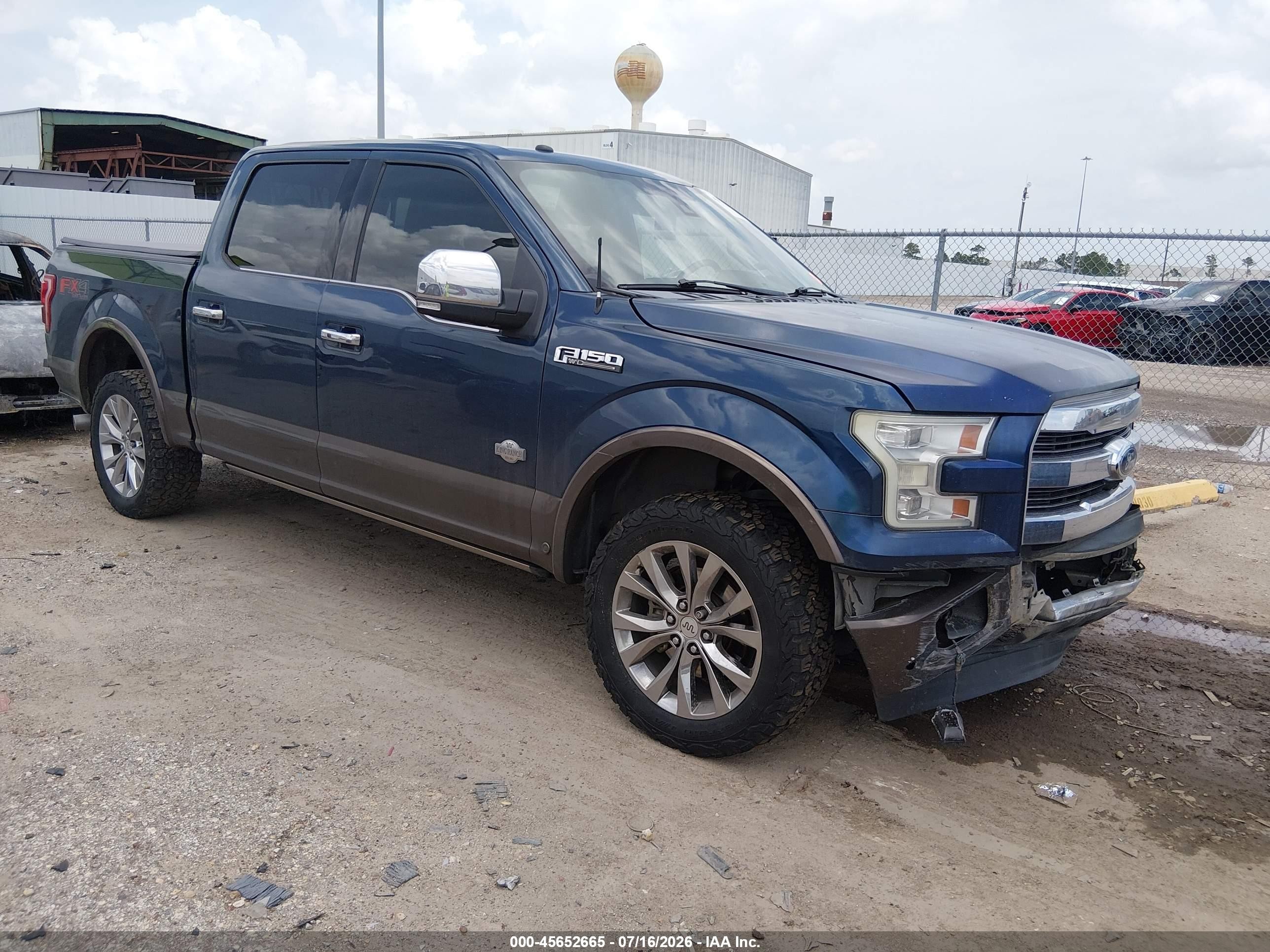 2017 Ford F-150 King Ranch Blue vin: 1FTEW1EF1HFA09757