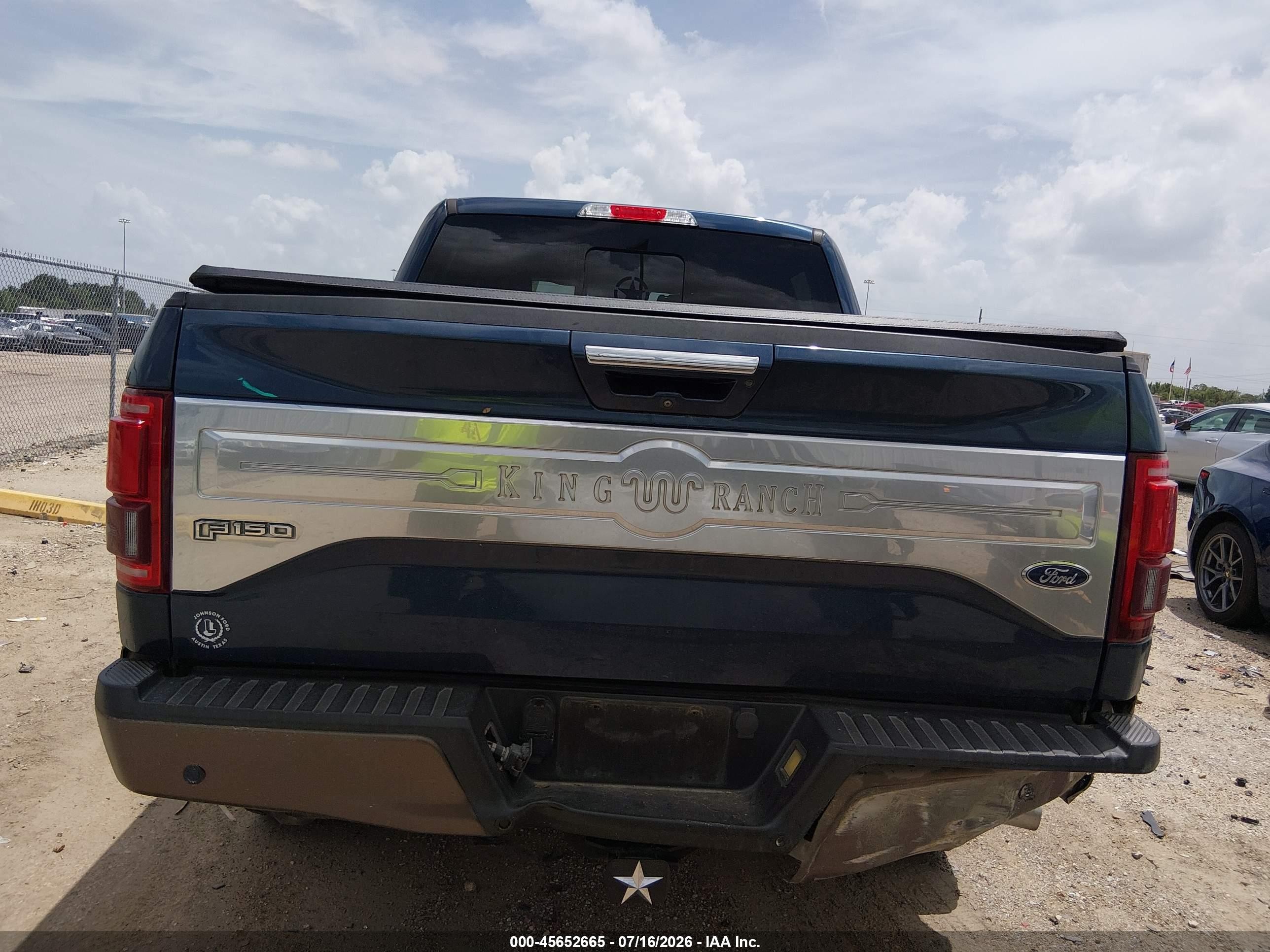 2017 Ford F-150 King Ranch Blue vin: 1FTEW1EF1HFA09757