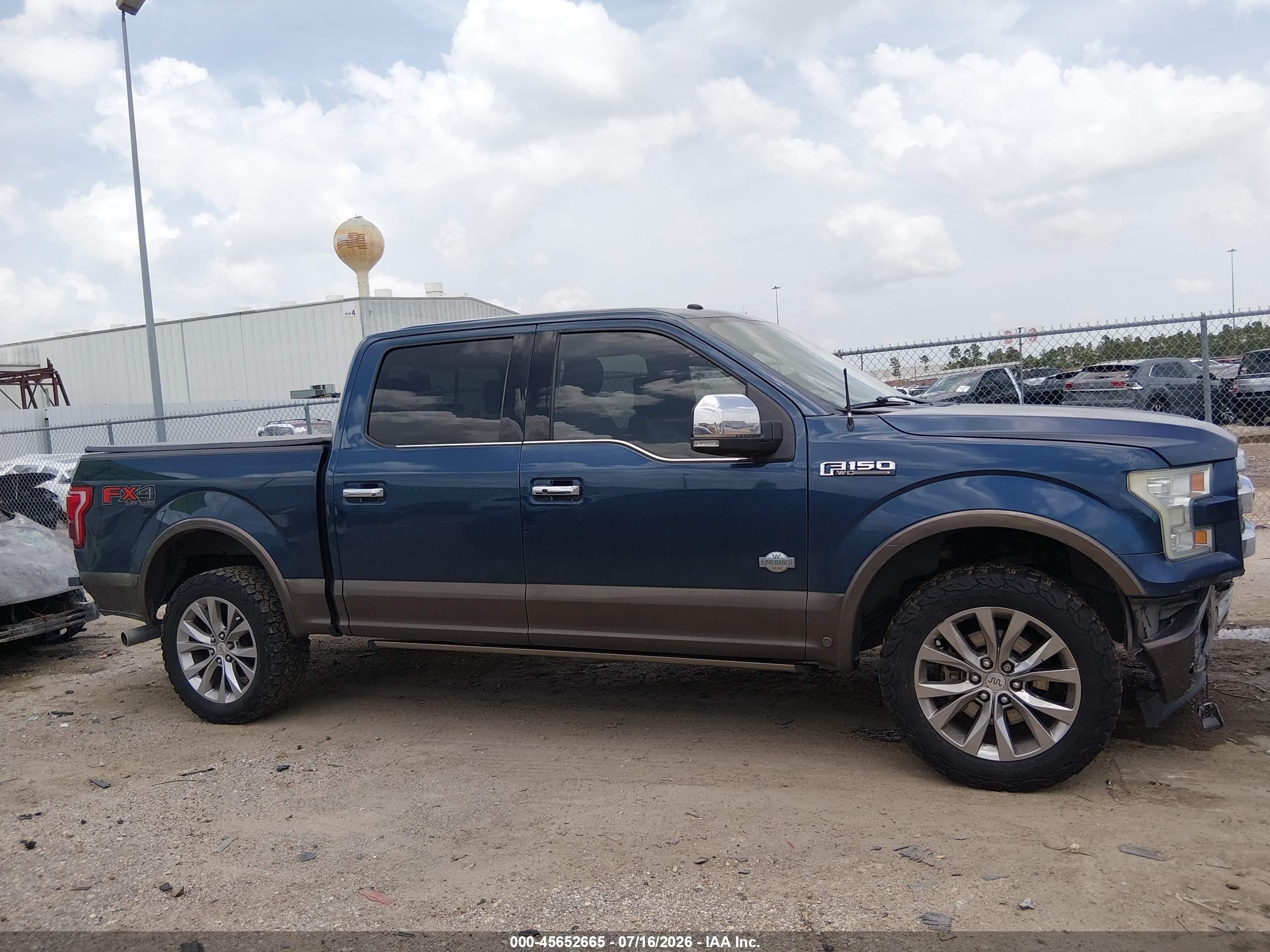 2017 Ford F-150 King Ranch Blue vin: 1FTEW1EF1HFA09757