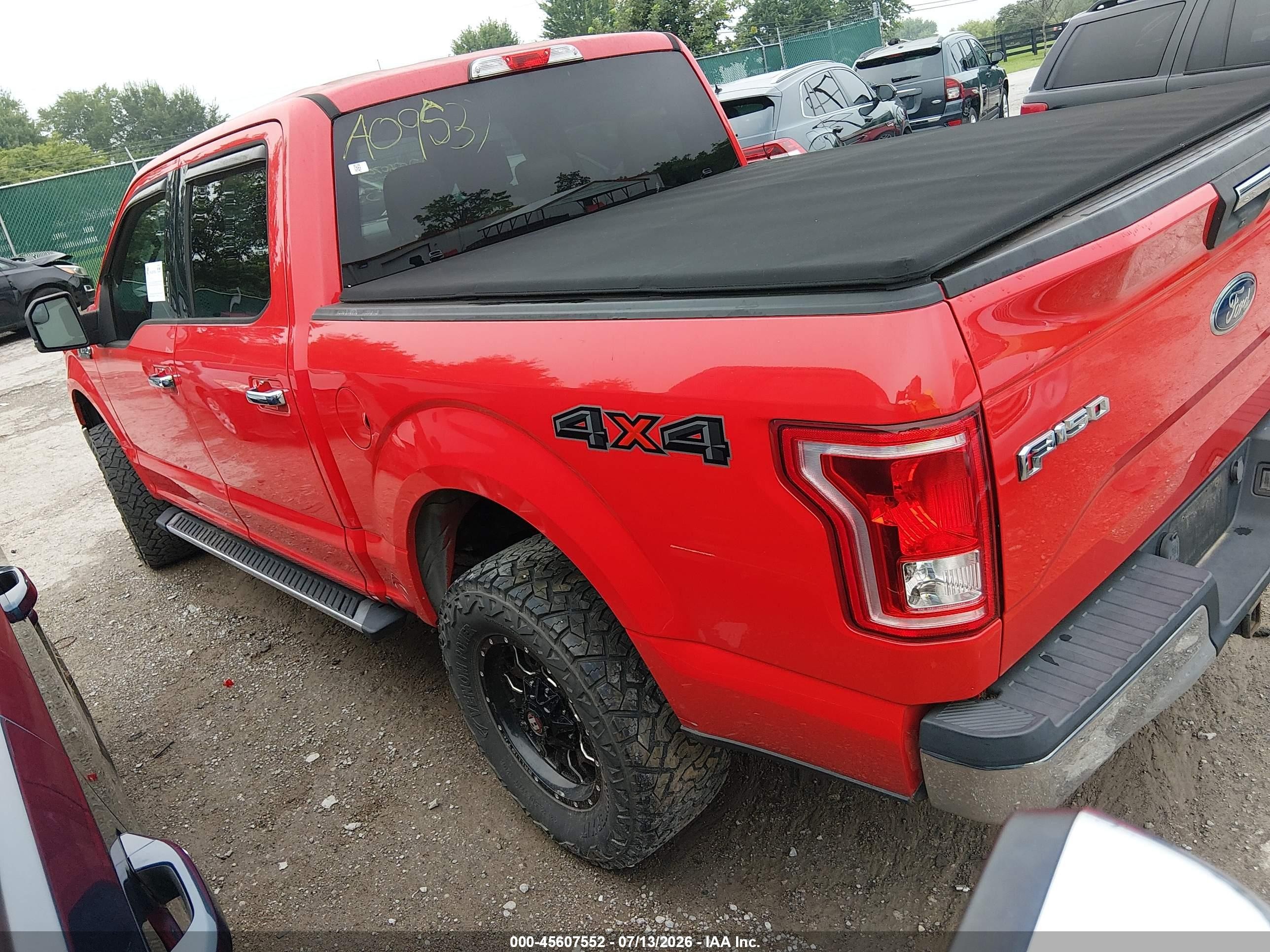 2015 Ford F-150 Xlt Red vin: 1FTEW1EF2FFA09537