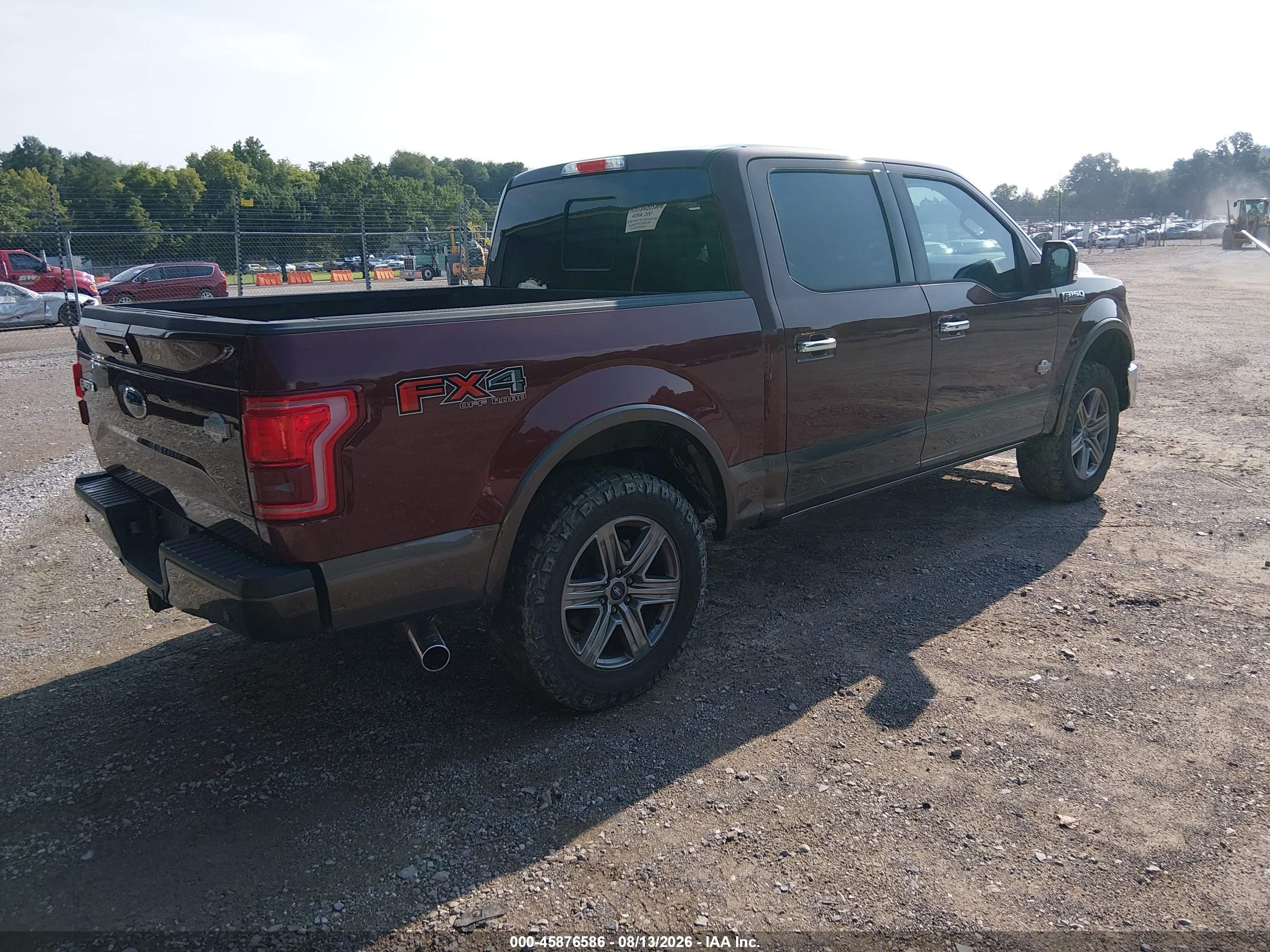 2015 Ford F-150 King Ranch Бордовый vin: 1FTEW1EF2FFA29061