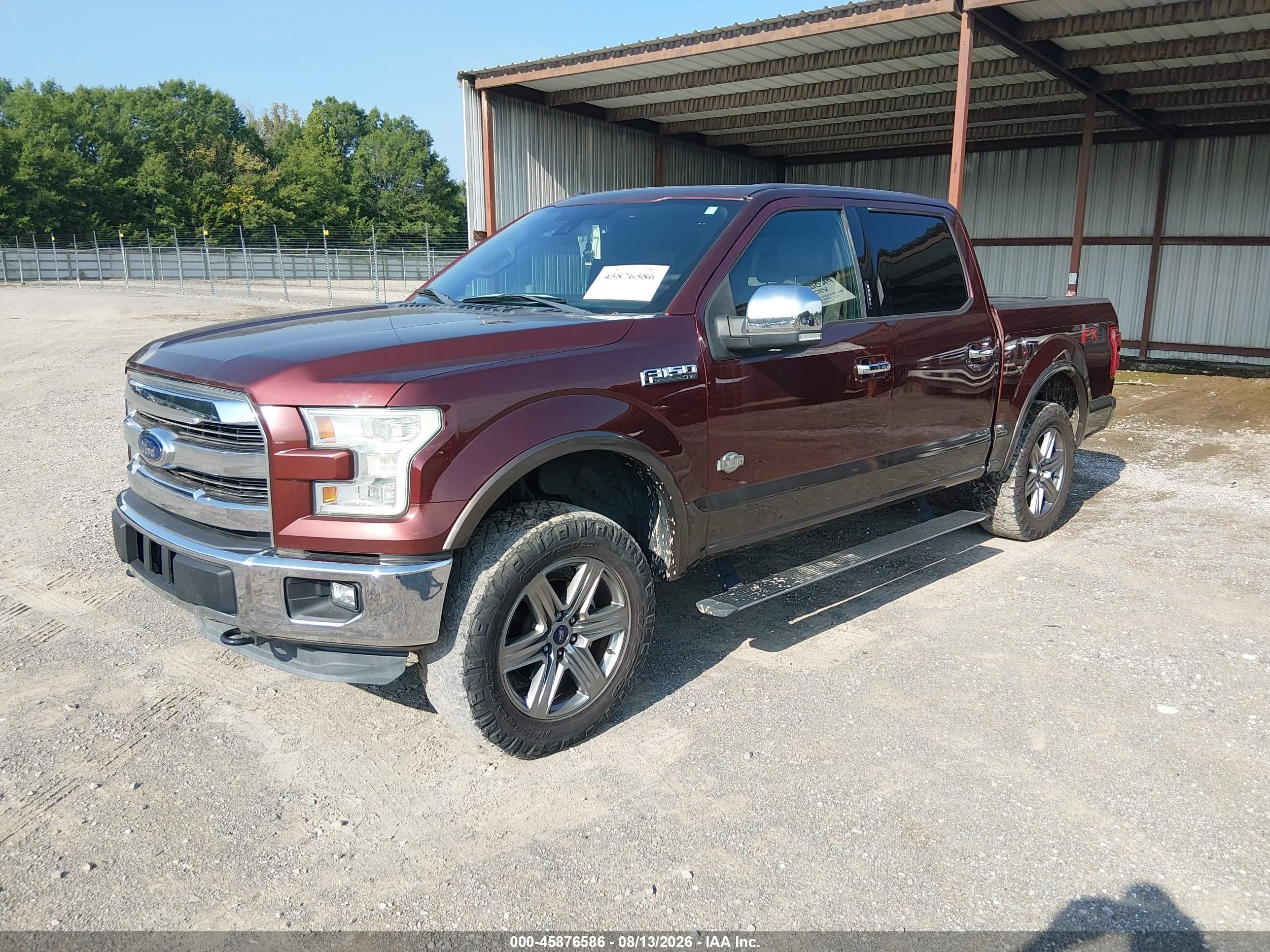 2015 Ford F-150 King Ranch Бордовый vin: 1FTEW1EF2FFA29061