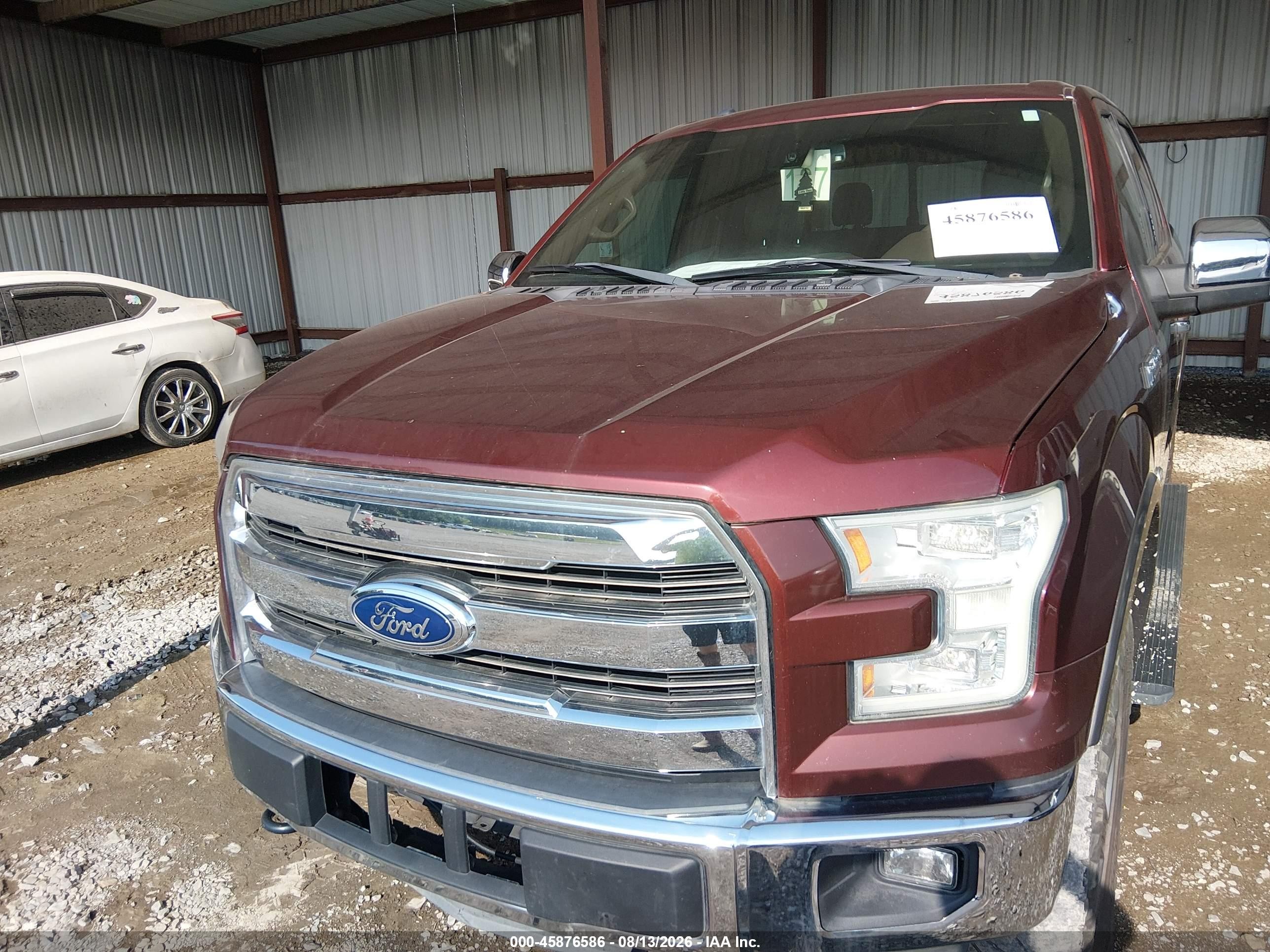 2015 Ford F-150 King Ranch Бордовый vin: 1FTEW1EF2FFA29061