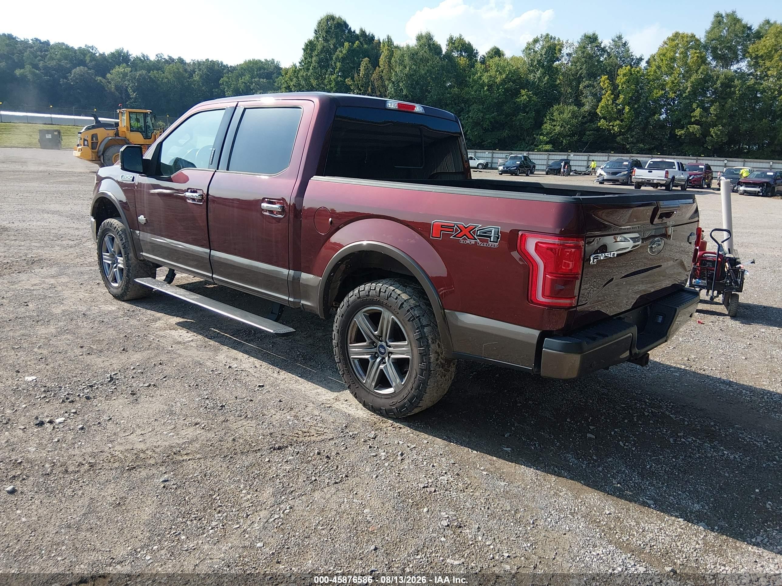 2015 Ford F-150 King Ranch Бордовый vin: 1FTEW1EF2FFA29061