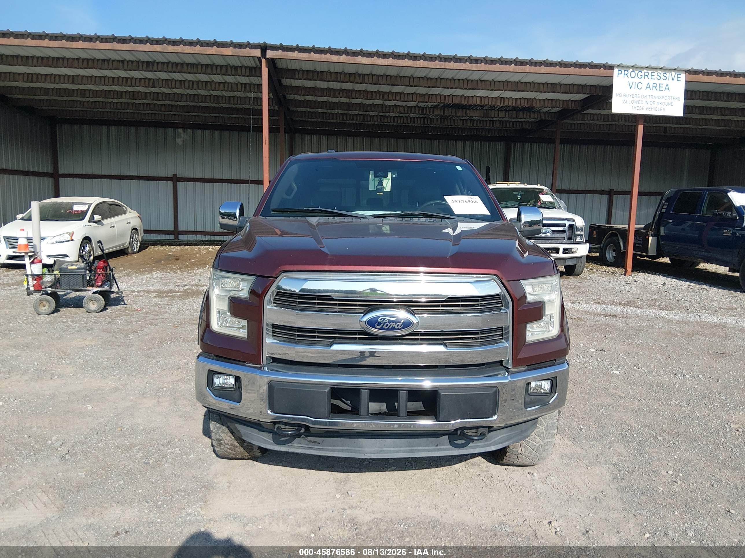 2015 Ford F-150 King Ranch Бордовый vin: 1FTEW1EF2FFA29061