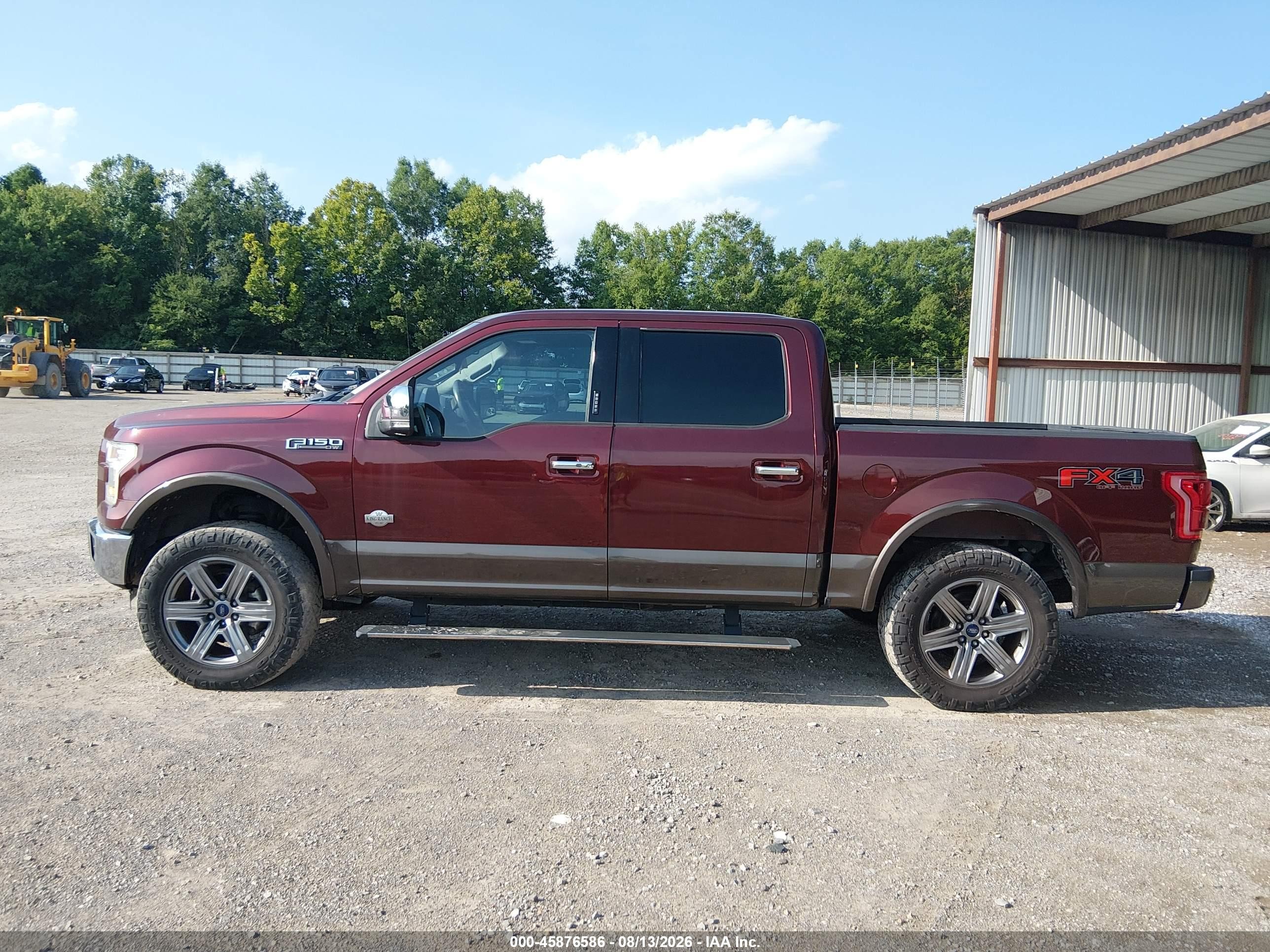 2015 Ford F-150 King Ranch Бордовый vin: 1FTEW1EF2FFA29061