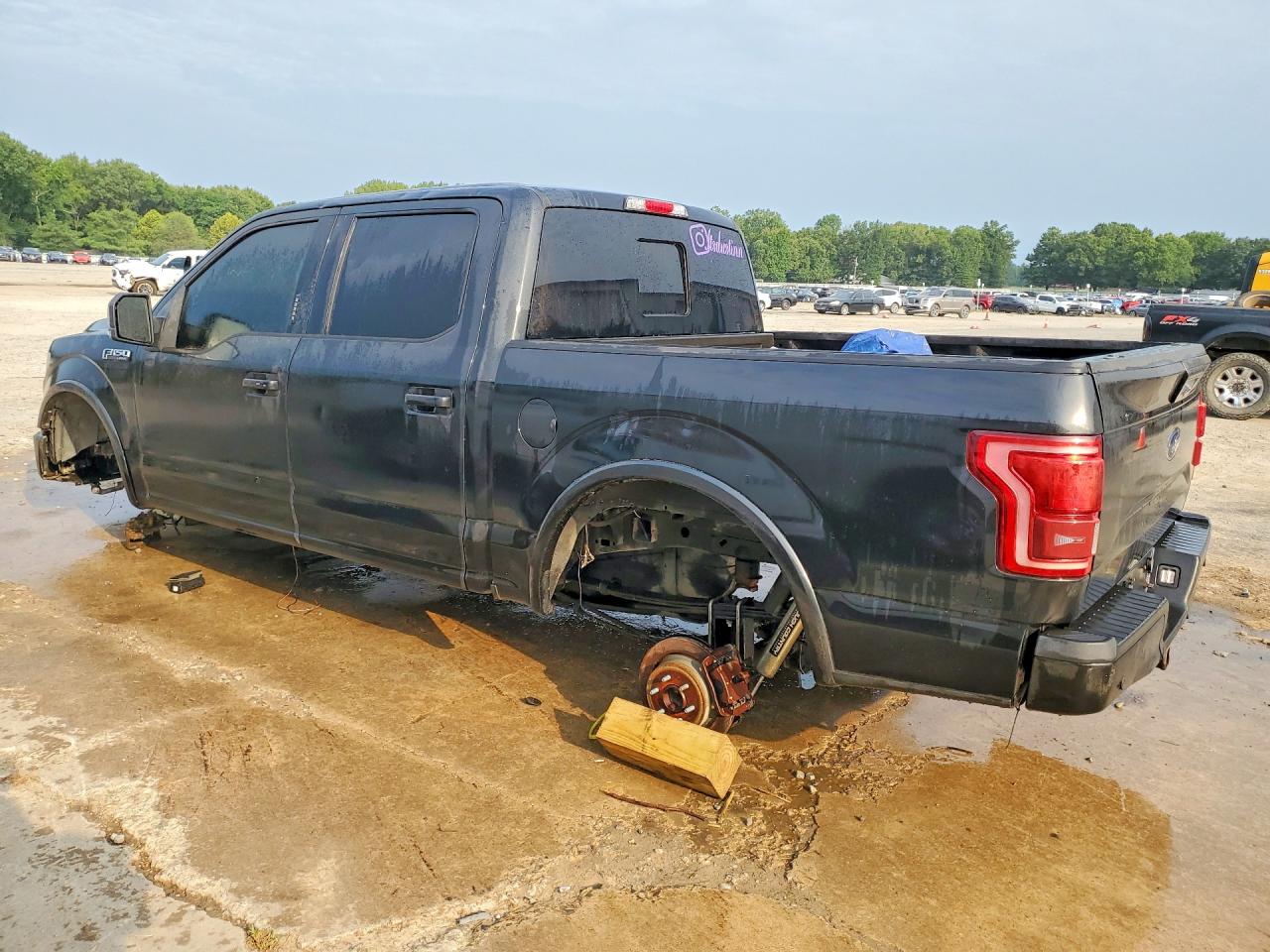 2015 Ford F150 Supercrew Black vin: 1FTEW1EF2FFA36270