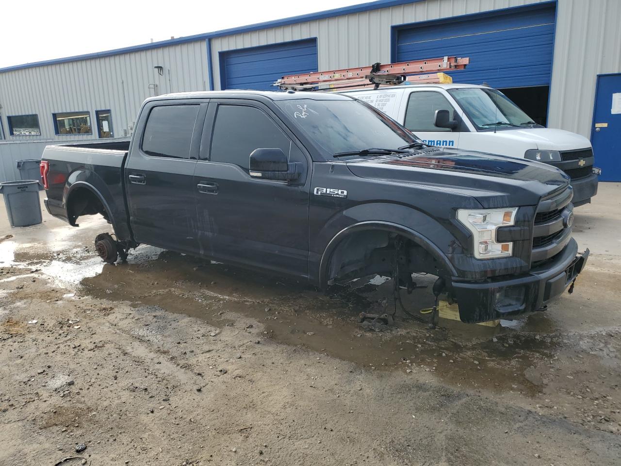 2015 Ford F150 Supercrew Black vin: 1FTEW1EF2FFA36270 Damage: Right Rear Wheel, Missing, Replacement Required